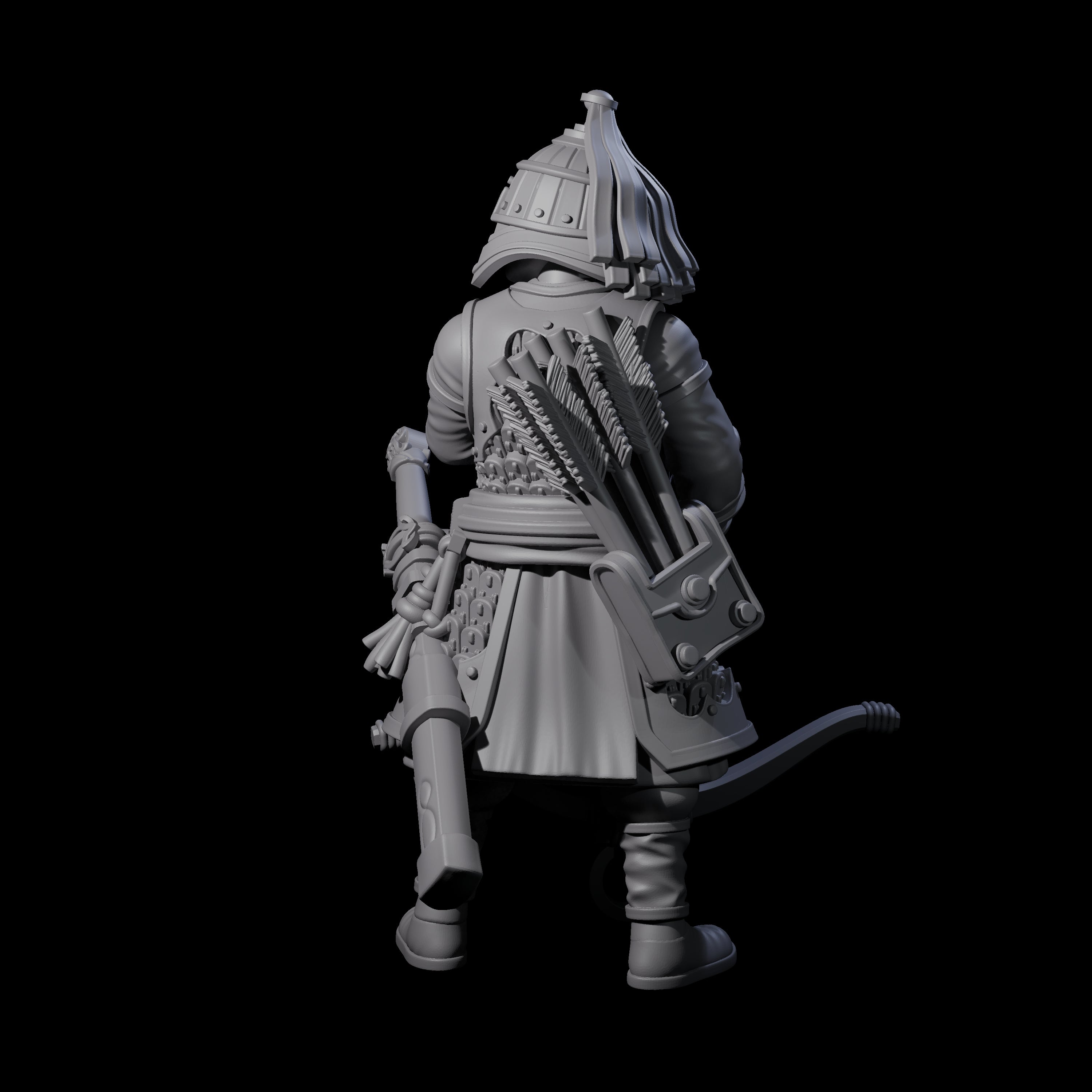 Reloading Human Crossbowman G Miniature for Dungeons and Dragons, Pathfinder or other TTRPGs