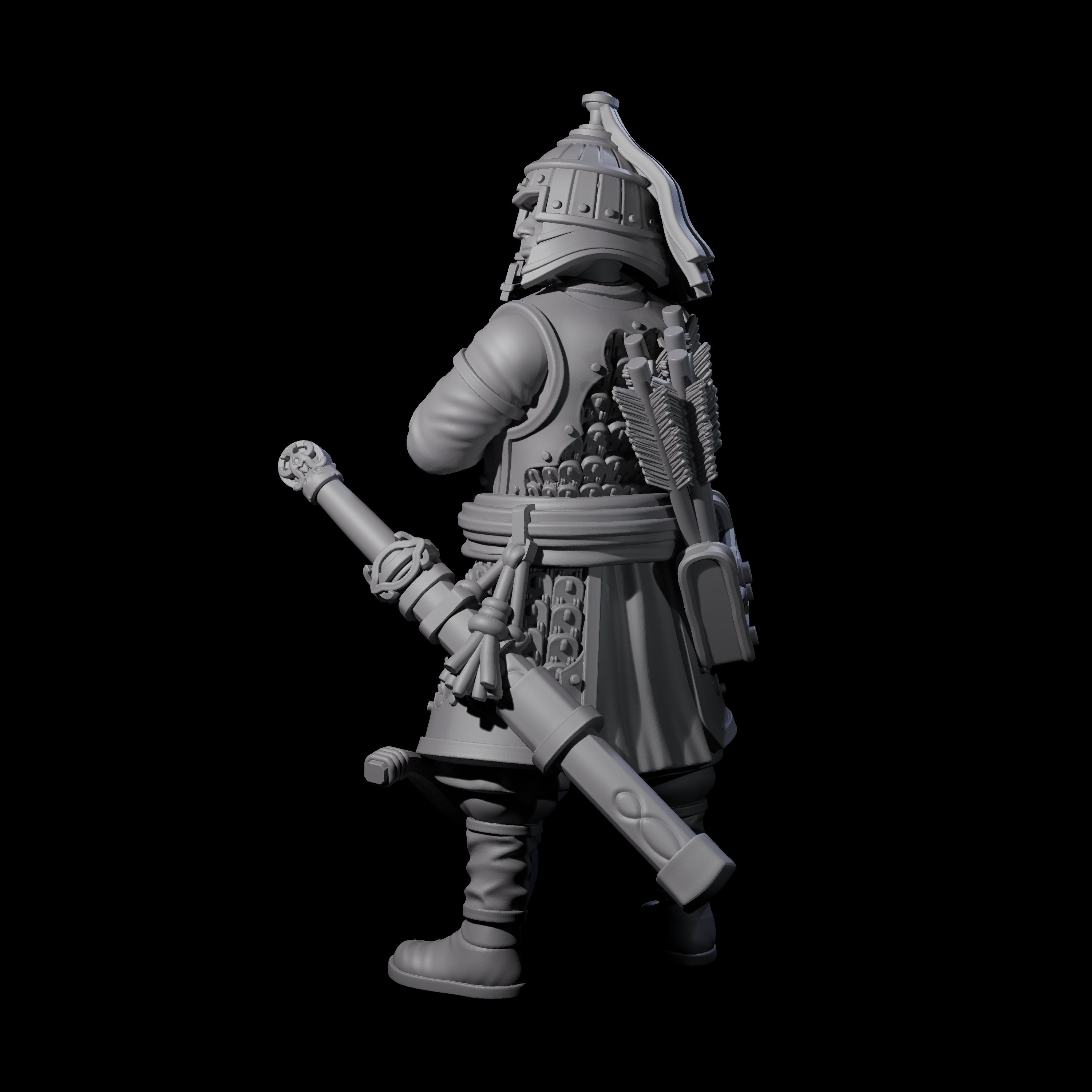 Reloading Human Crossbowman G Miniature for Dungeons and Dragons, Pathfinder or other TTRPGs