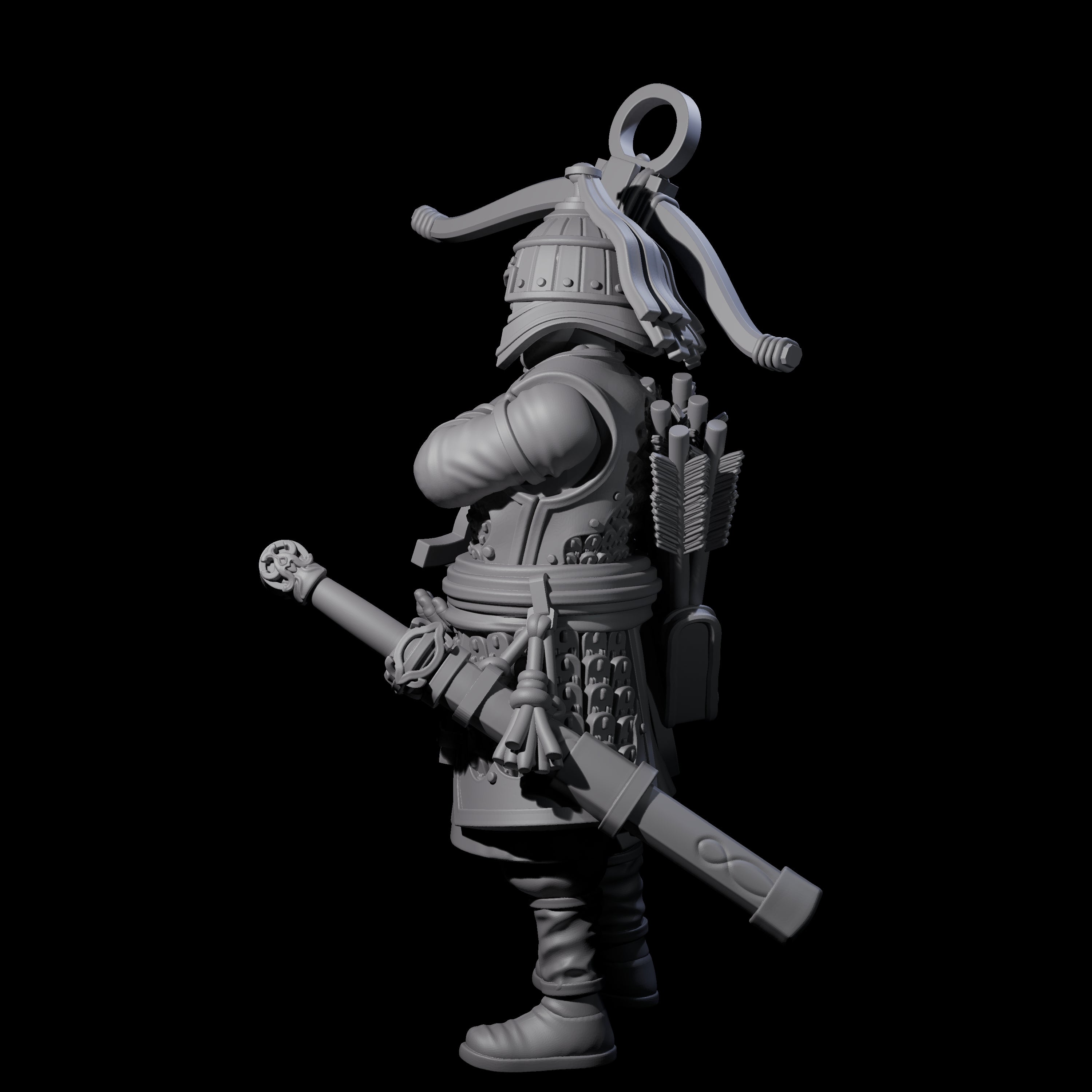 Reloading Human Crossbowman H Miniature for Dungeons and Dragons, Pathfinder or other TTRPGs