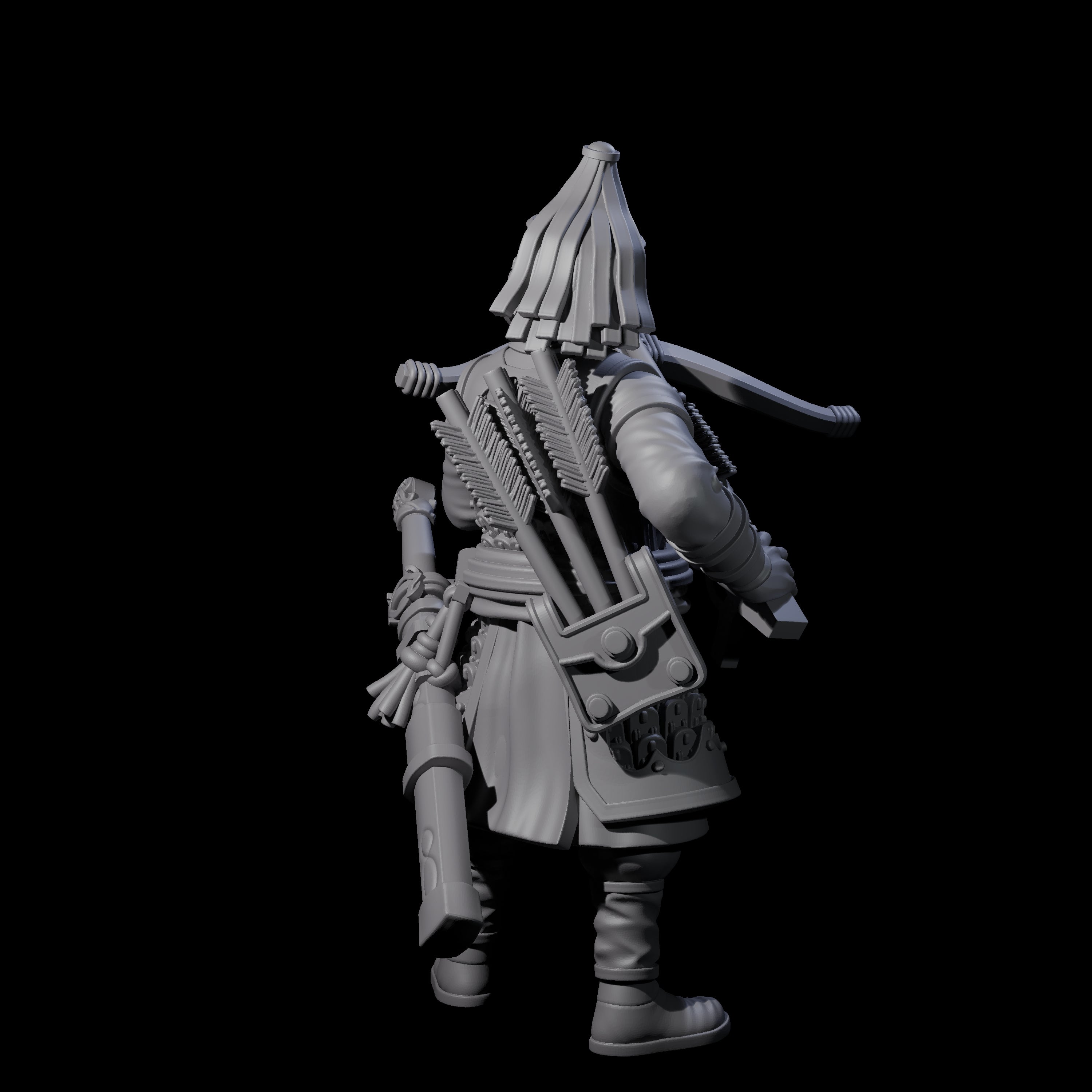 Reloading Human Crossbowman I Miniature for Dungeons and Dragons, Pathfinder or other TTRPGs