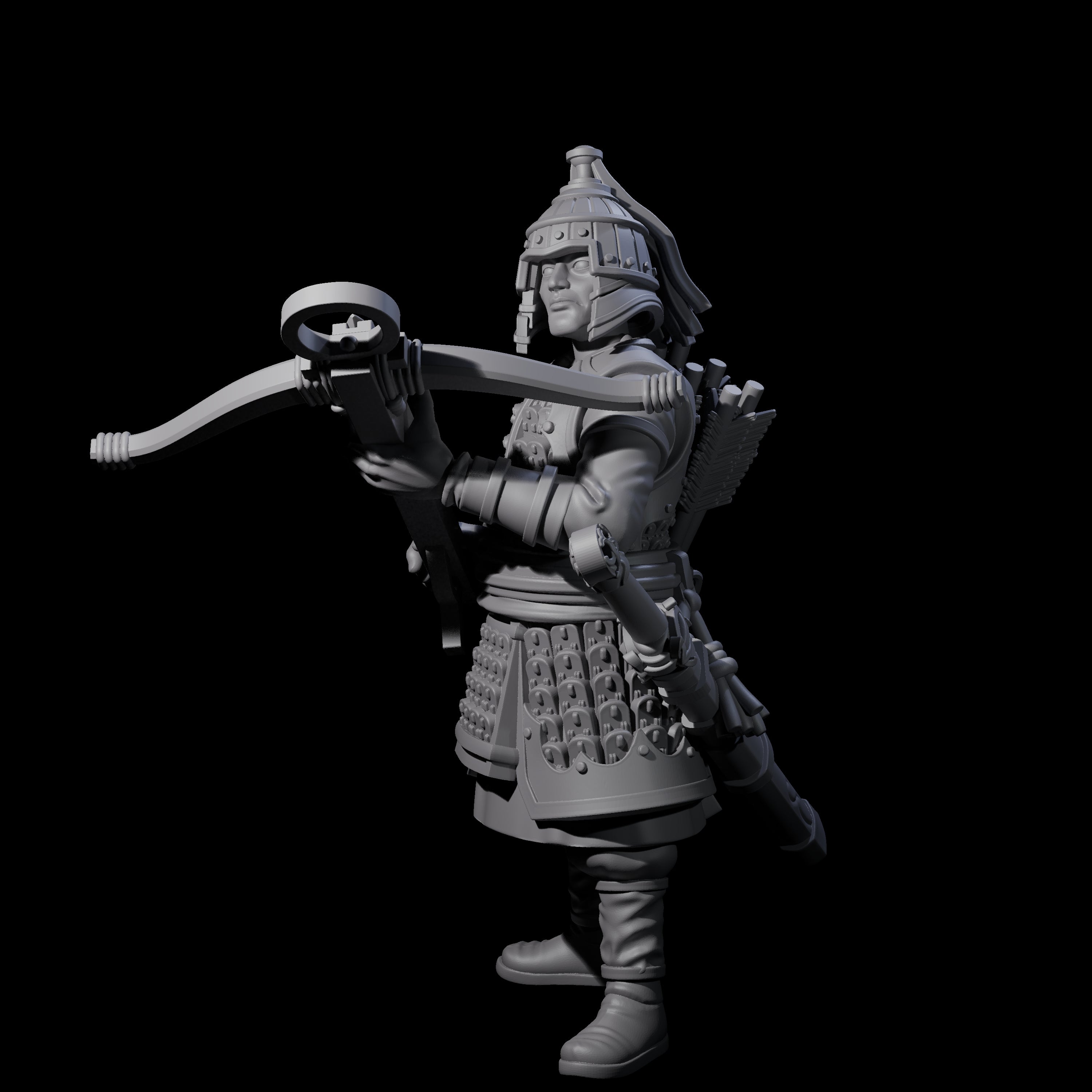Reloading Human Crossbowman I Miniature for Dungeons and Dragons, Pathfinder or other TTRPGs