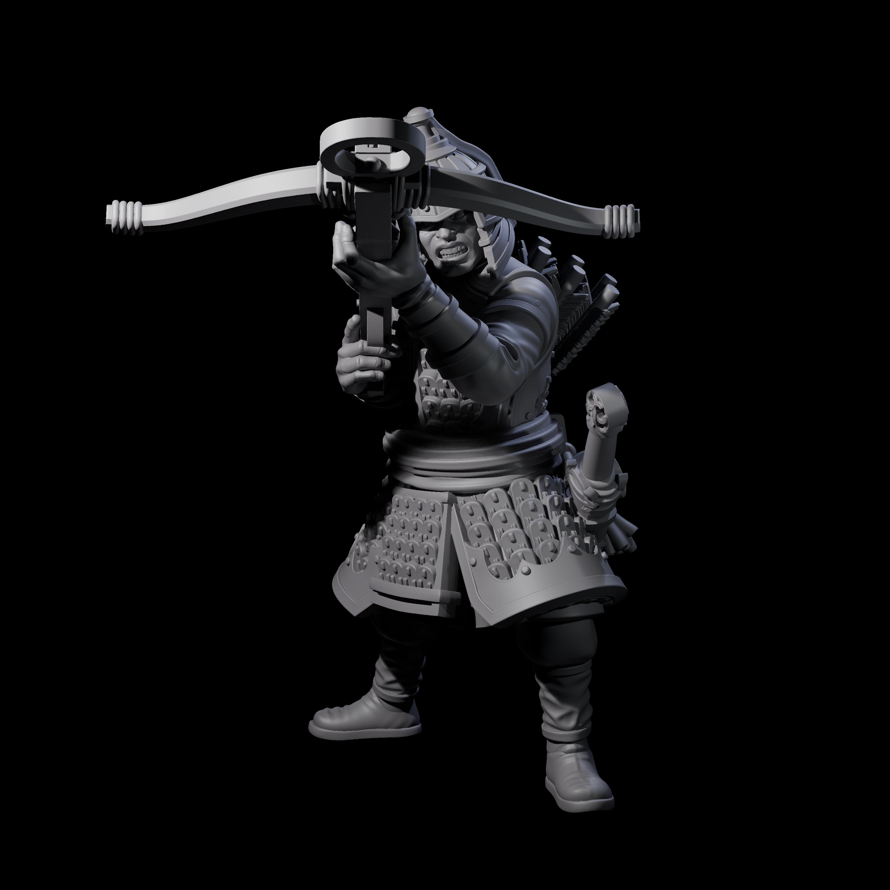 Reloading Human Crossbowmen Miniature for Dungeons and Dragons, Pathfinder or other TTRPGs