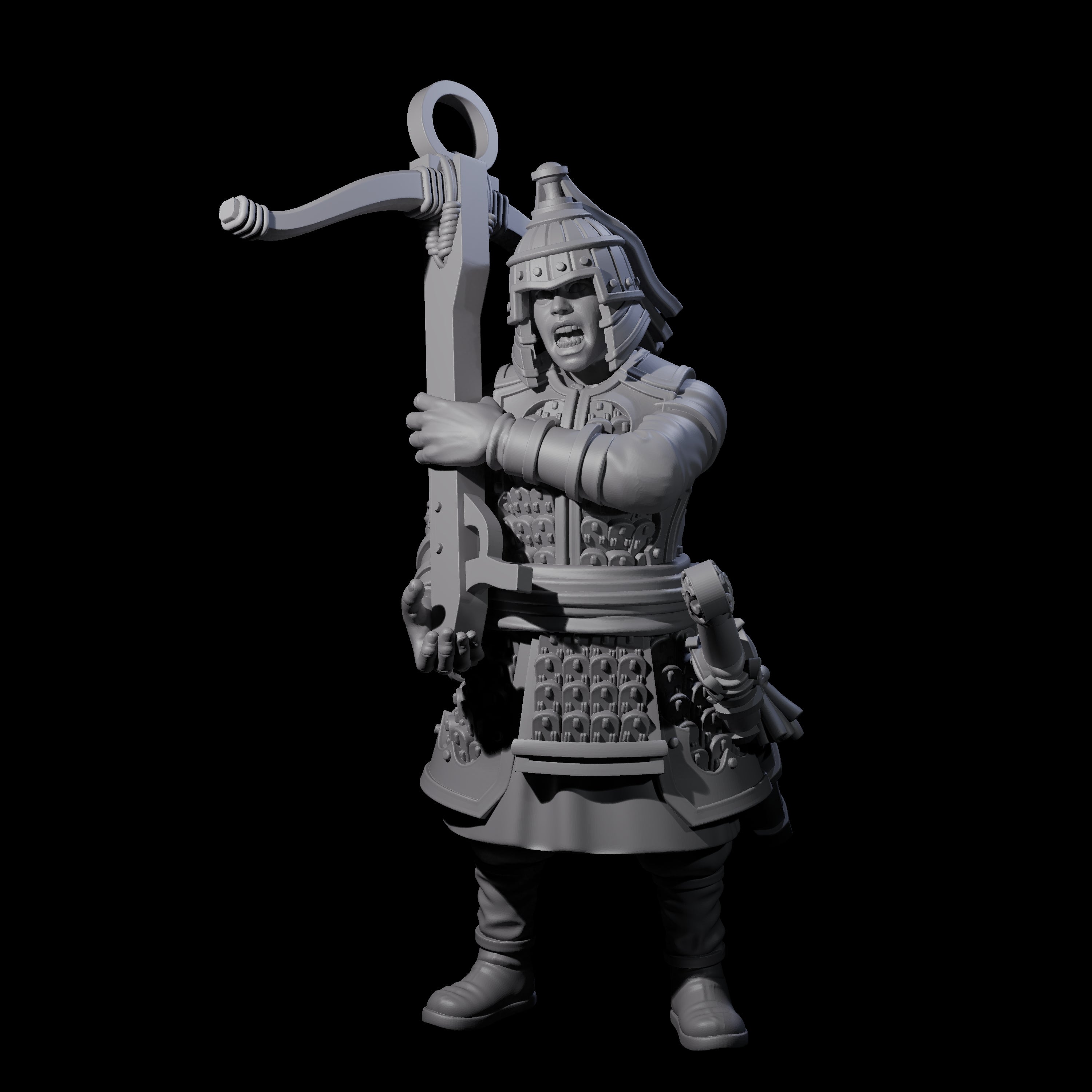 Reloading Human Crossbowmen Miniature for Dungeons and Dragons, Pathfinder or other TTRPGs
