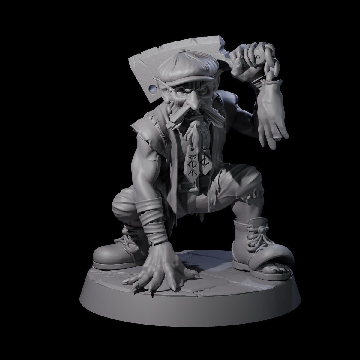 Repugnant Red Cap B Miniature for Dungeons and Dragons, Pathfinder or other TTRPGs