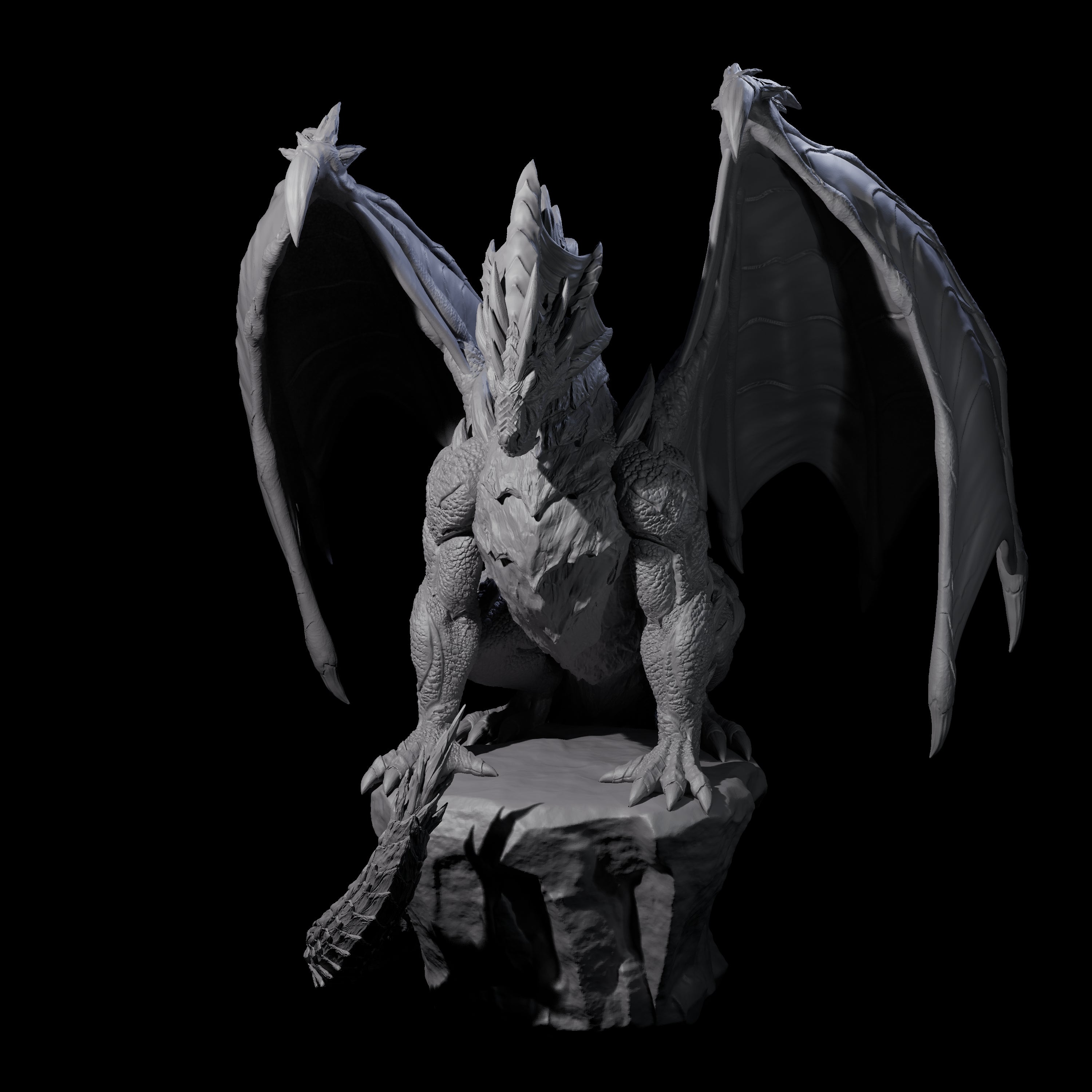Resting Adult Dragon Miniature for Dungeons and Dragons, Pathfinder or other TTRPGs