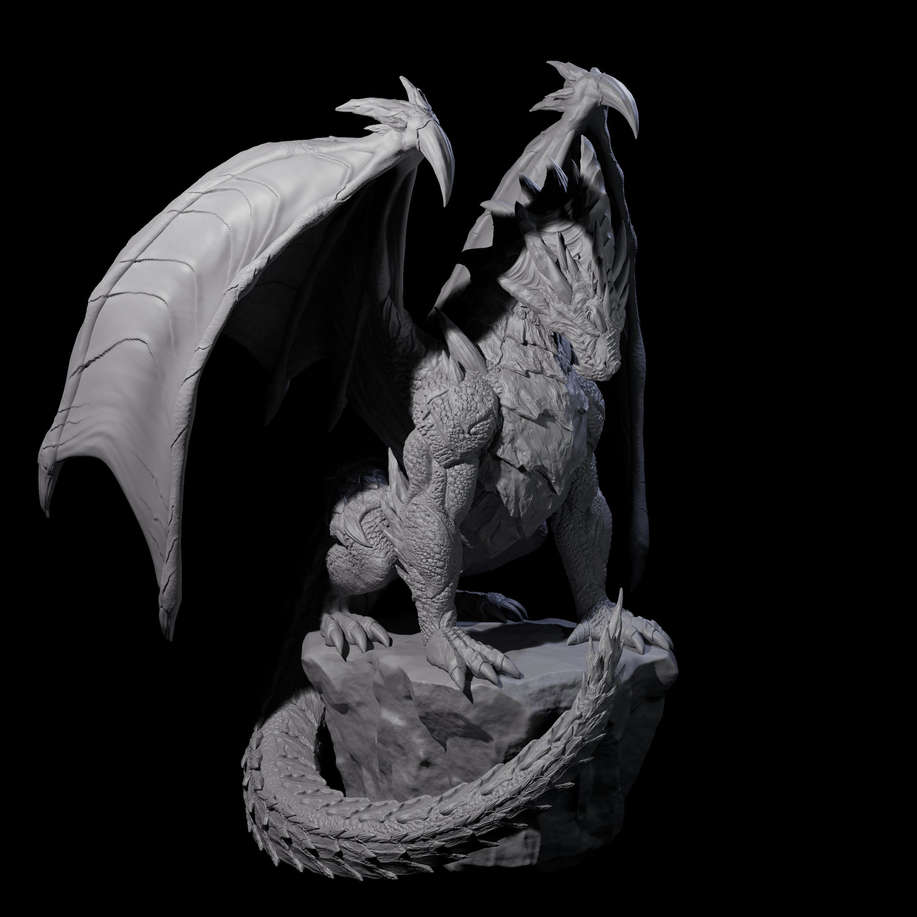 Resting Adult Dragon Miniature for Dungeons and Dragons, Pathfinder or other TTRPGs