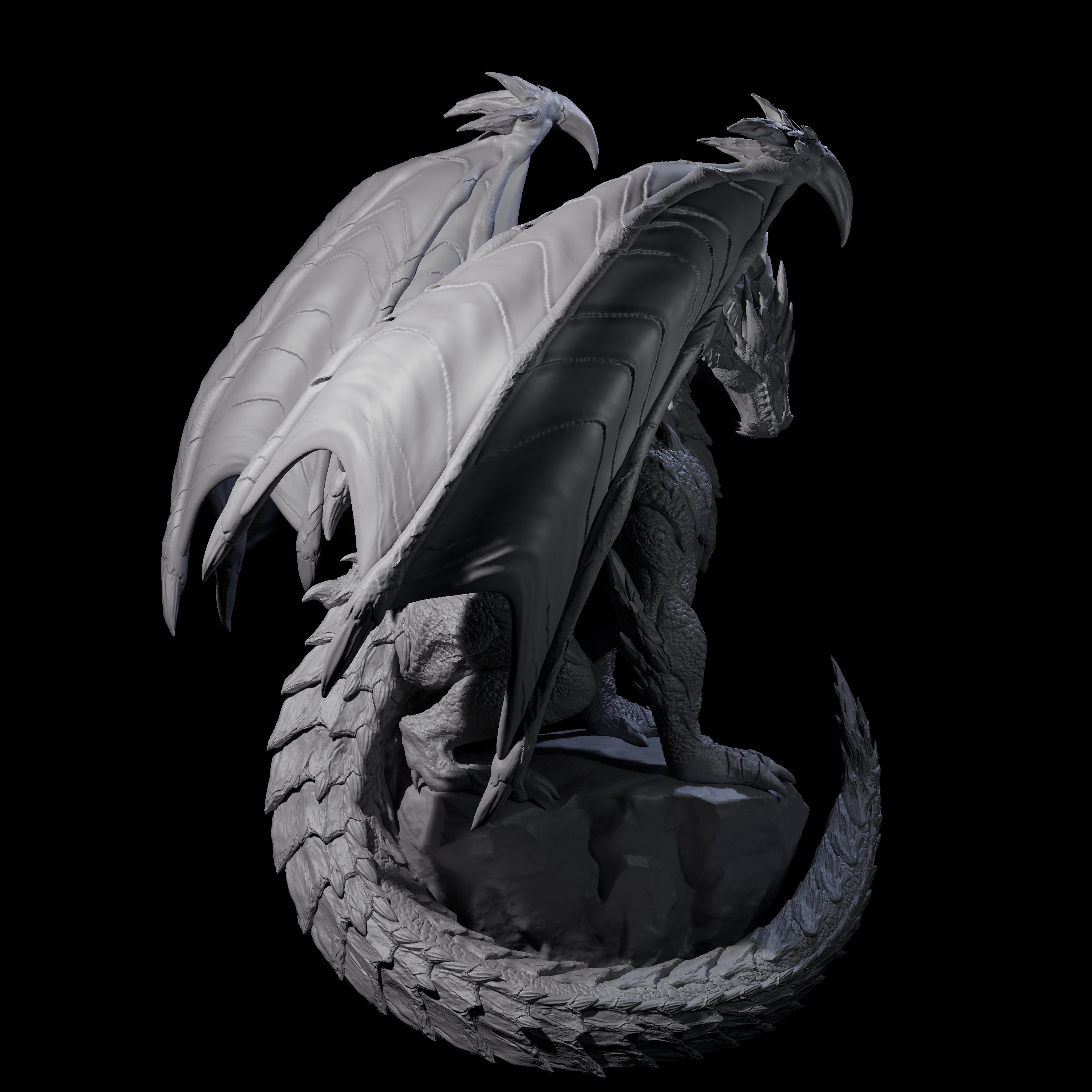 Resting Adult Dragon Miniature for Dungeons and Dragons, Pathfinder or other TTRPGs