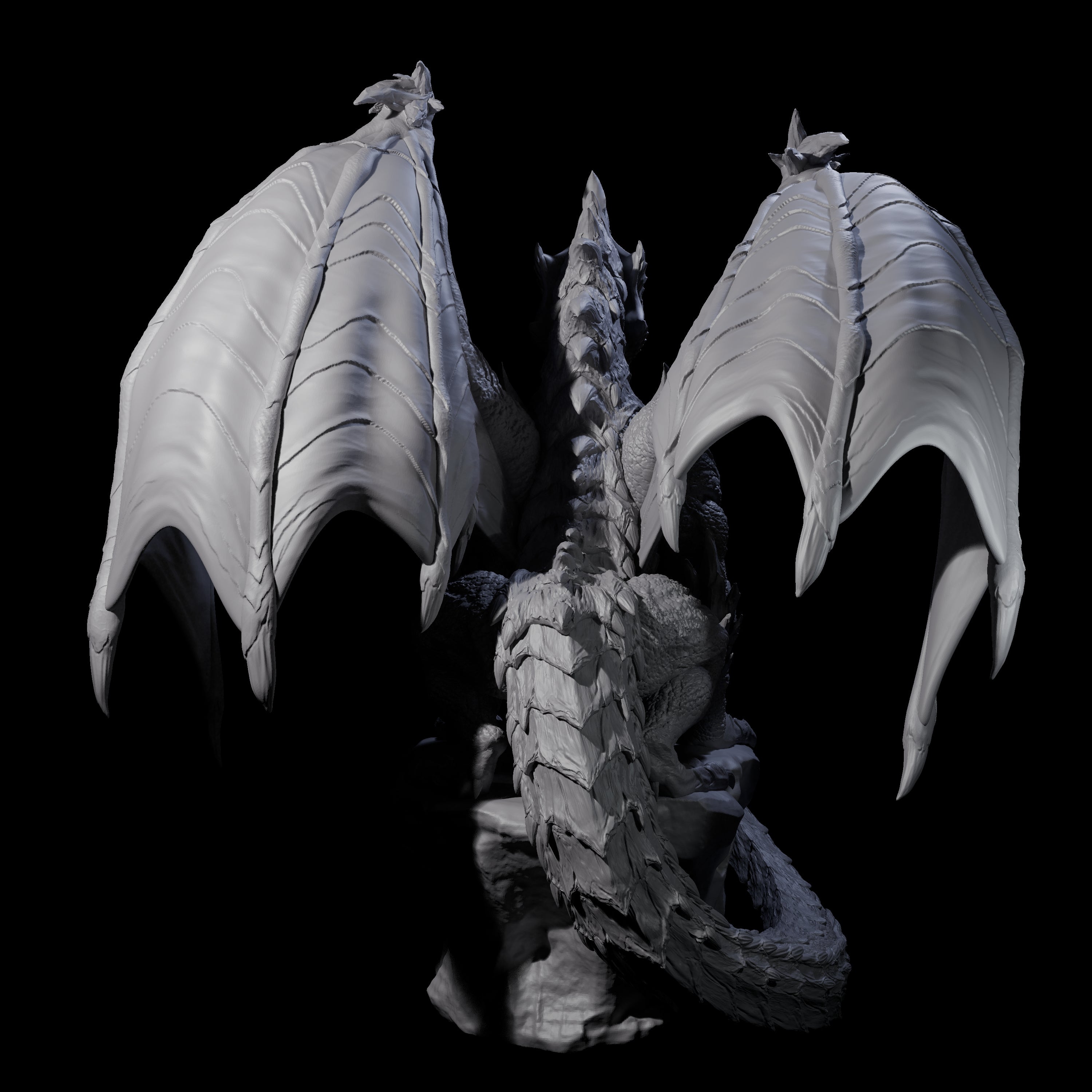 Resting Adult Dragon Miniature for Dungeons and Dragons, Pathfinder or other TTRPGs