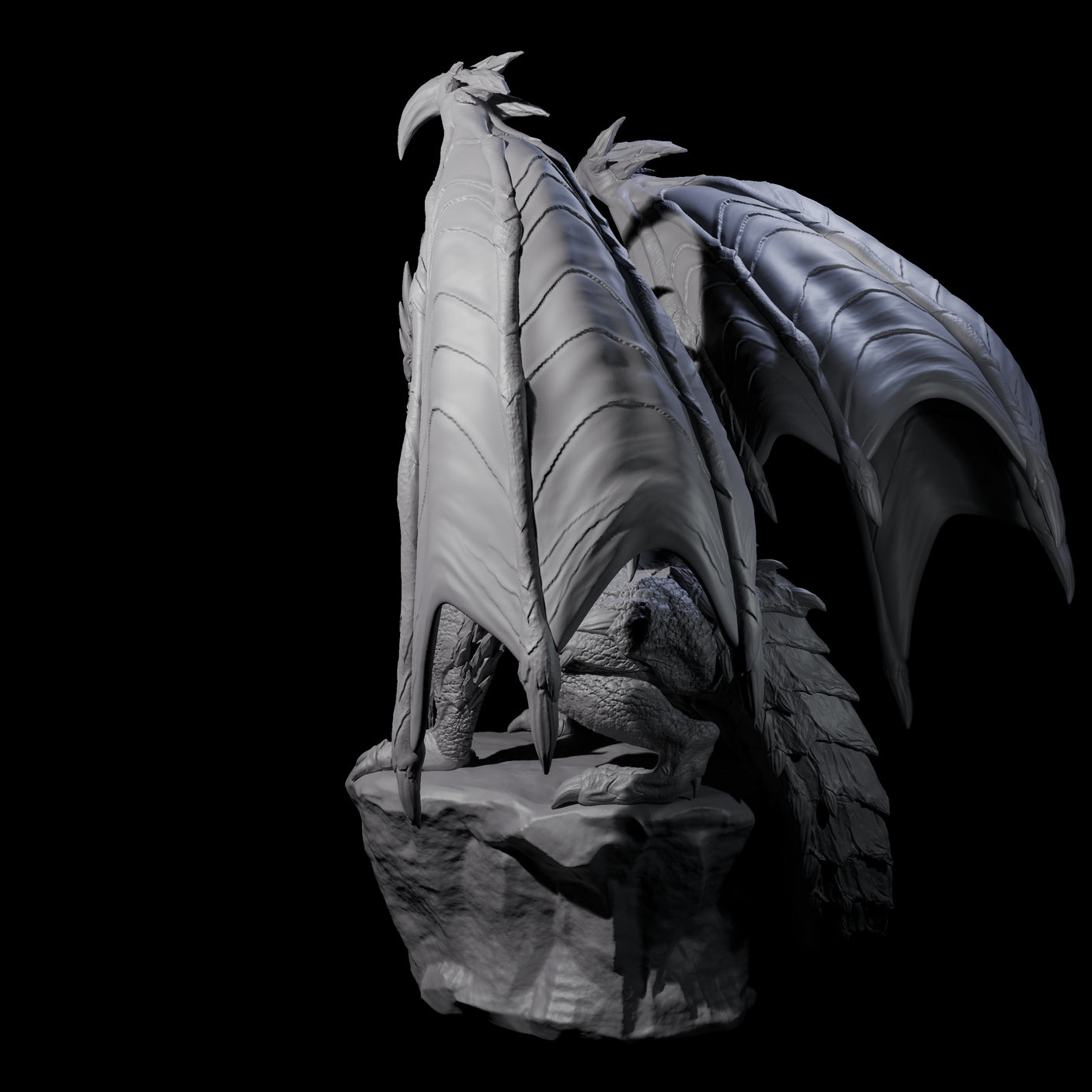 Resting Adult Dragon Miniature for Dungeons and Dragons, Pathfinder or other TTRPGs