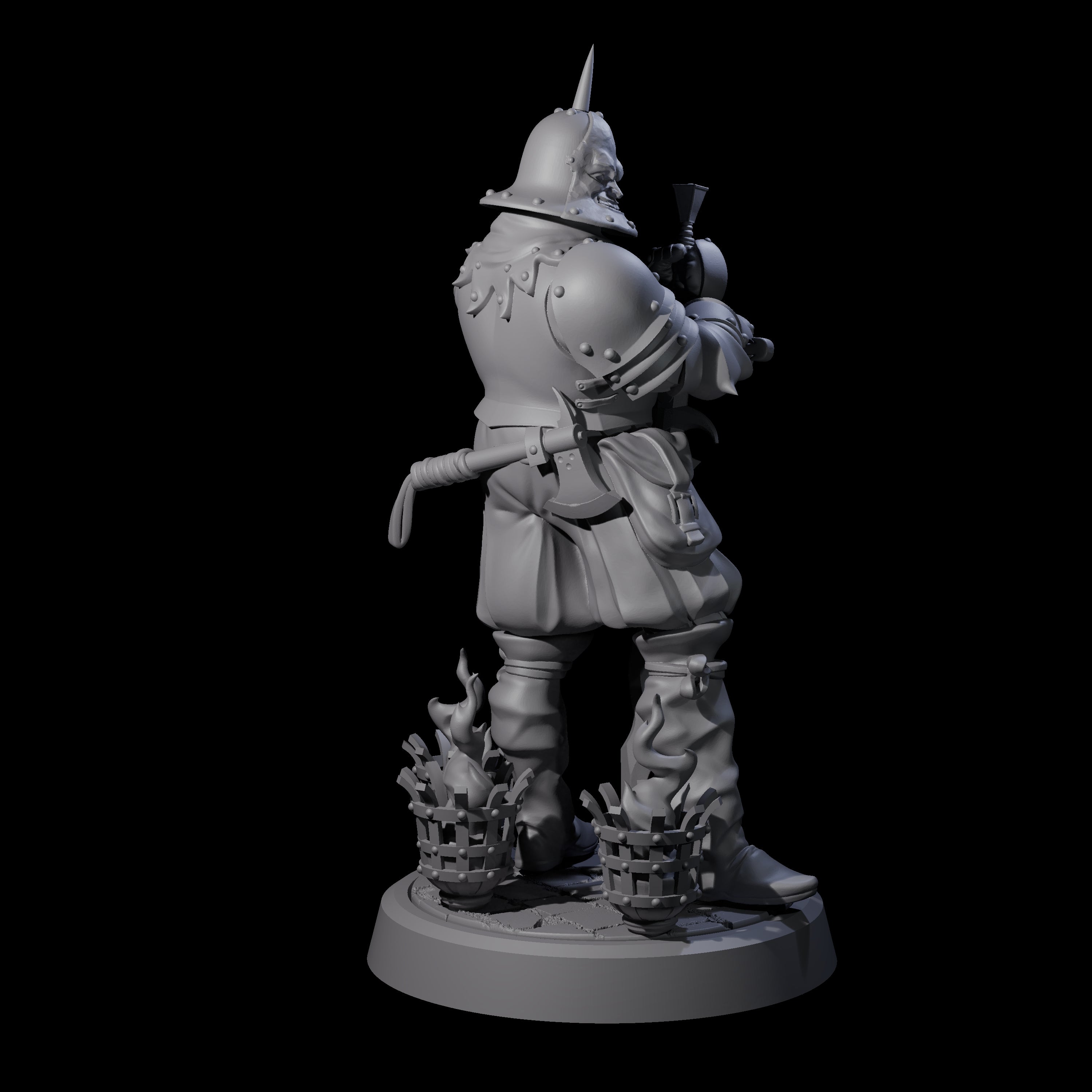 Resting Black Iron Inquisitor Miniature for Dungeons and Dragons, Pathfinder or other TTRPGs