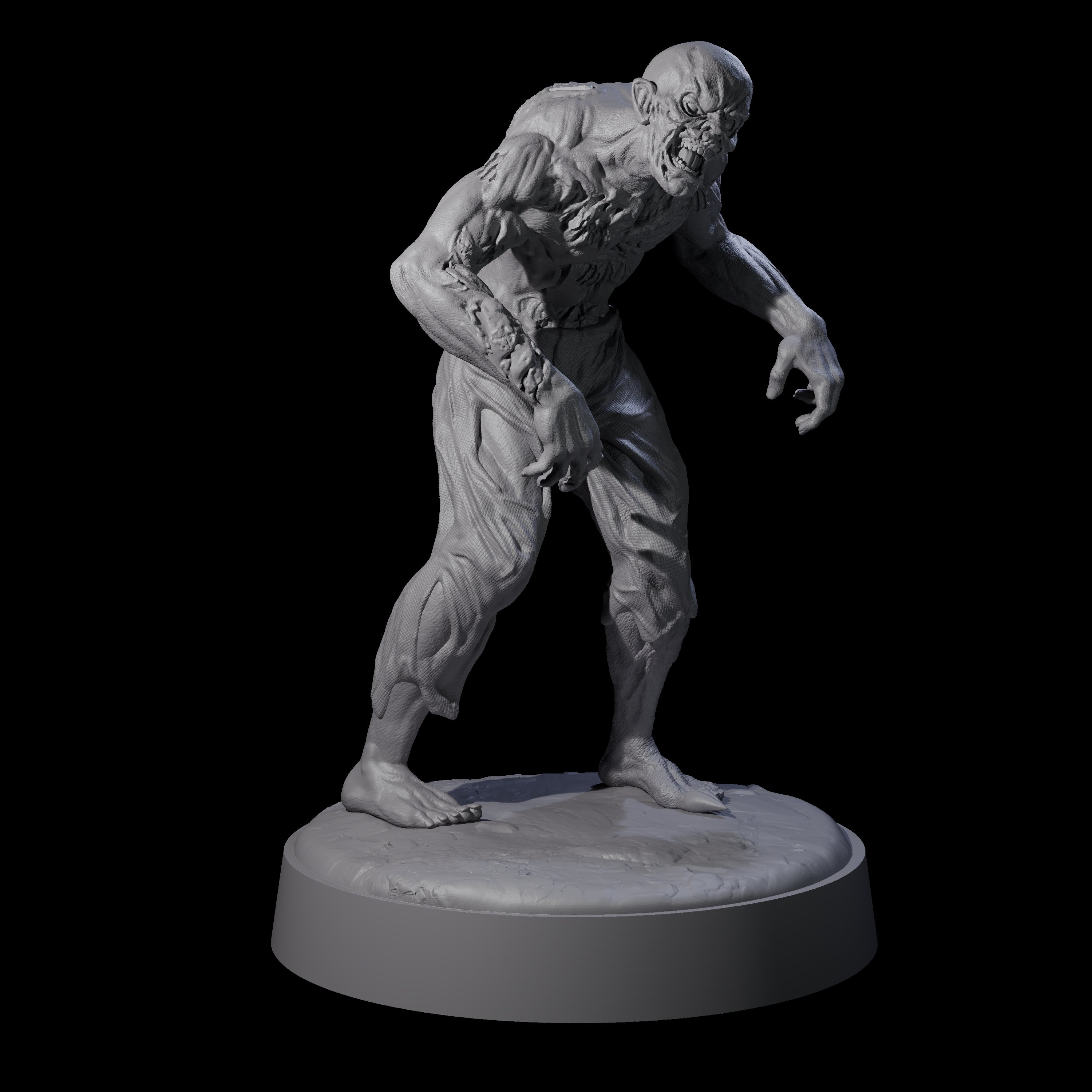 Restless Zombie D Miniature for Dungeons and Dragons, Pathfinder or other TTRPGs