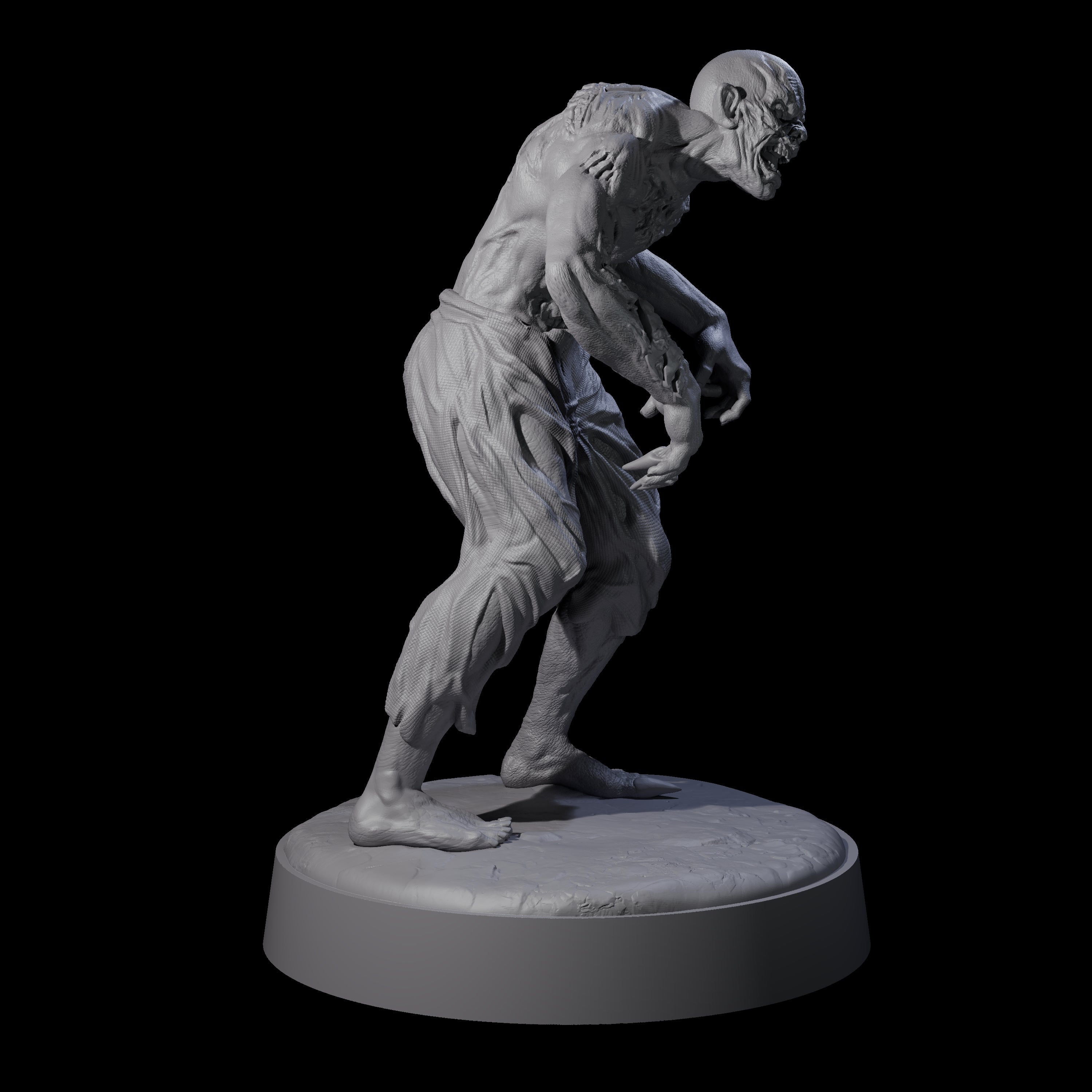 Restless Zombie D Miniature for Dungeons and Dragons, Pathfinder or other TTRPGs