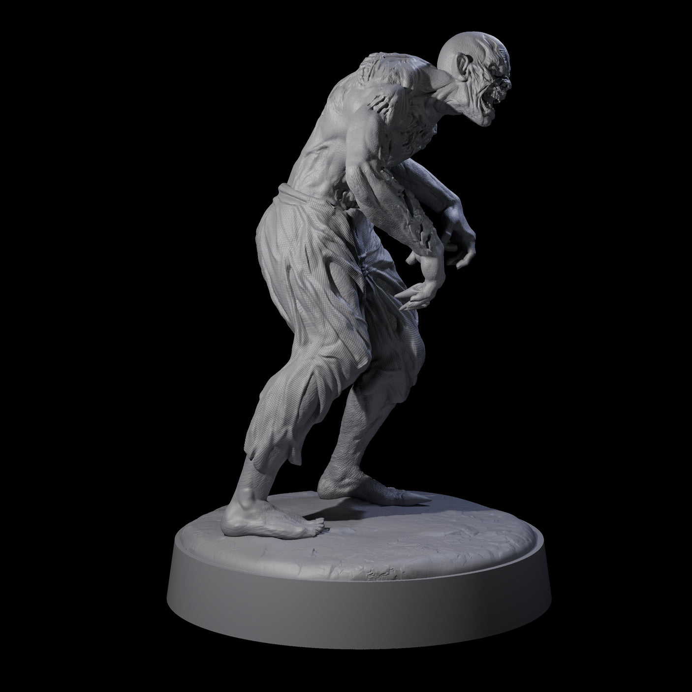 Restless Zombie D Miniature for Dungeons and Dragons, Pathfinder or other TTRPGs