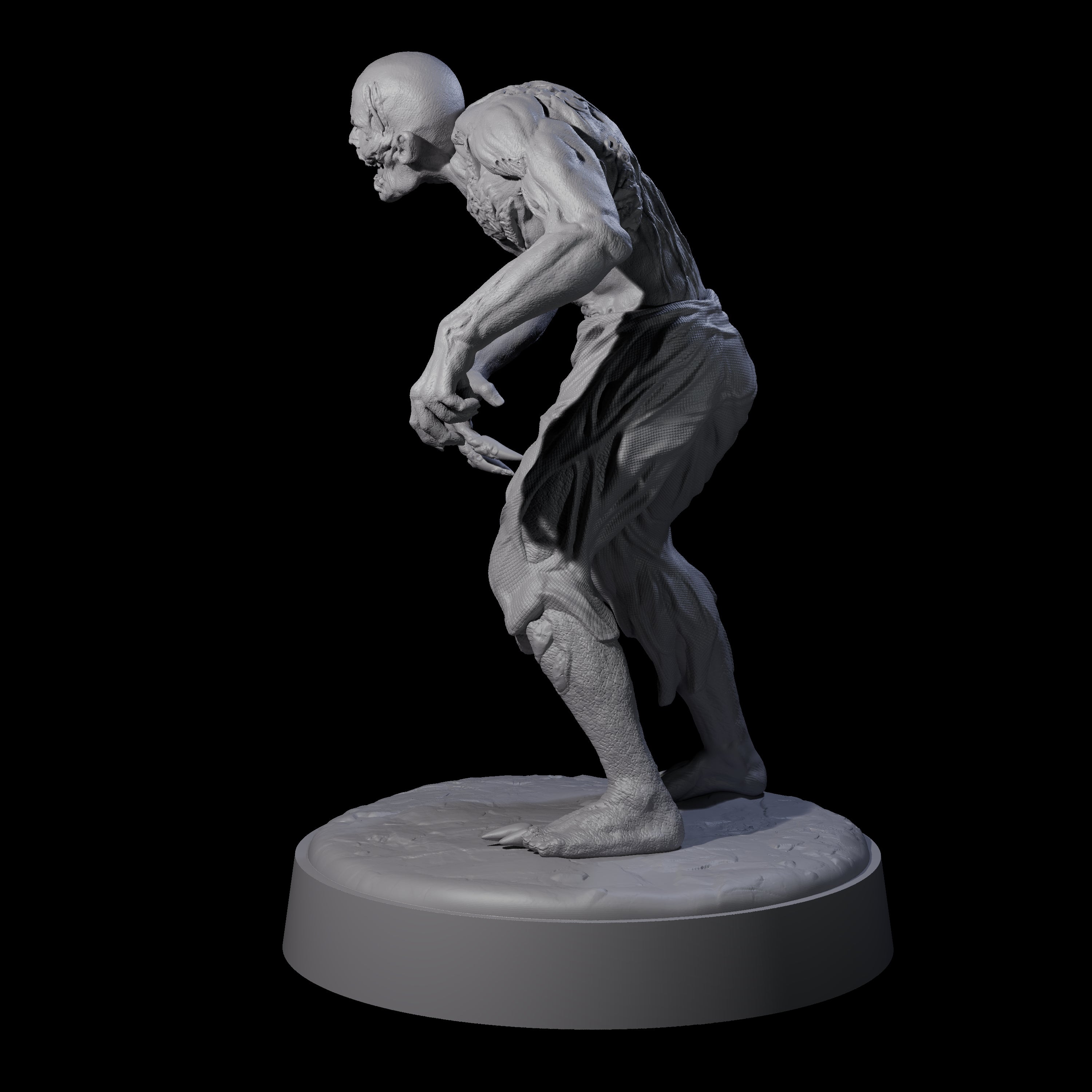 Restless Zombie D Miniature for Dungeons and Dragons, Pathfinder or other TTRPGs