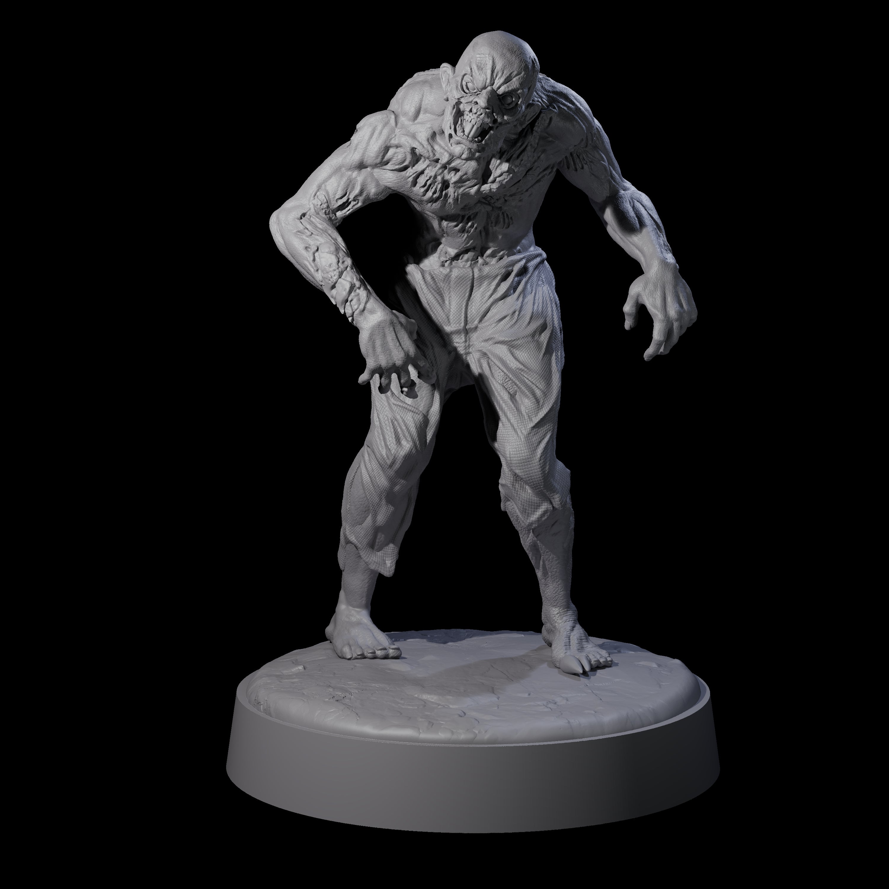 Restless Zombie D Miniature for Dungeons and Dragons, Pathfinder or other TTRPGs