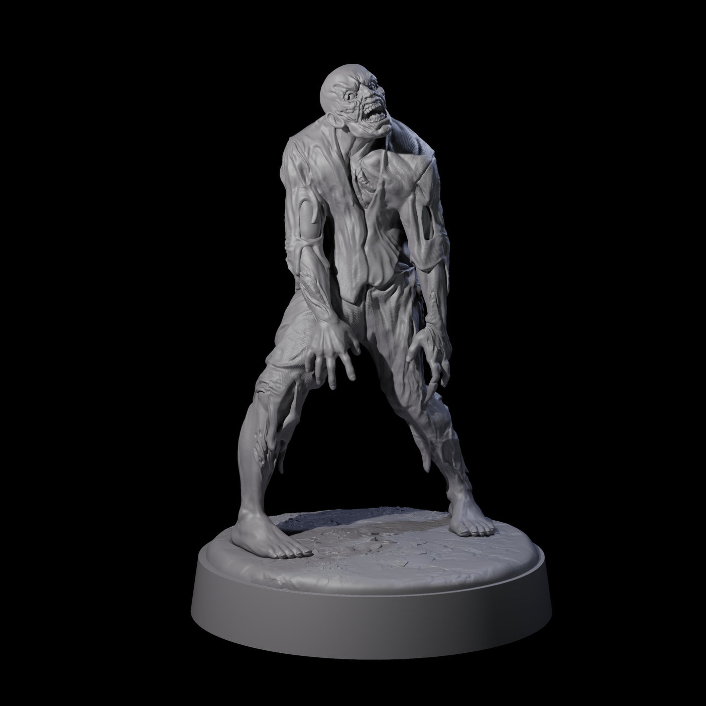 Restless Zombie E Miniature for Dungeons and Dragons, Pathfinder or other TTRPGs