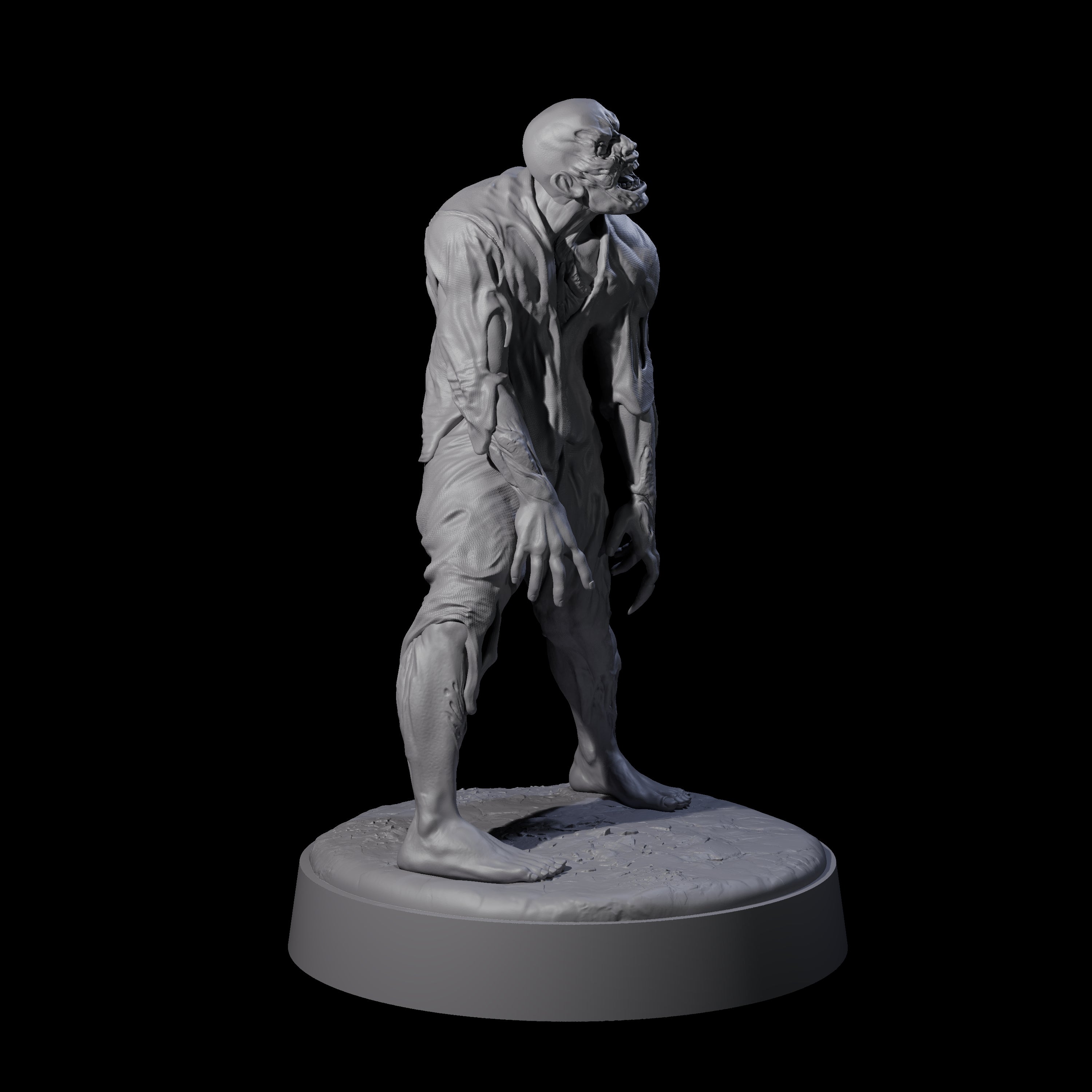 Restless Zombie E Miniature for Dungeons and Dragons, Pathfinder or other TTRPGs