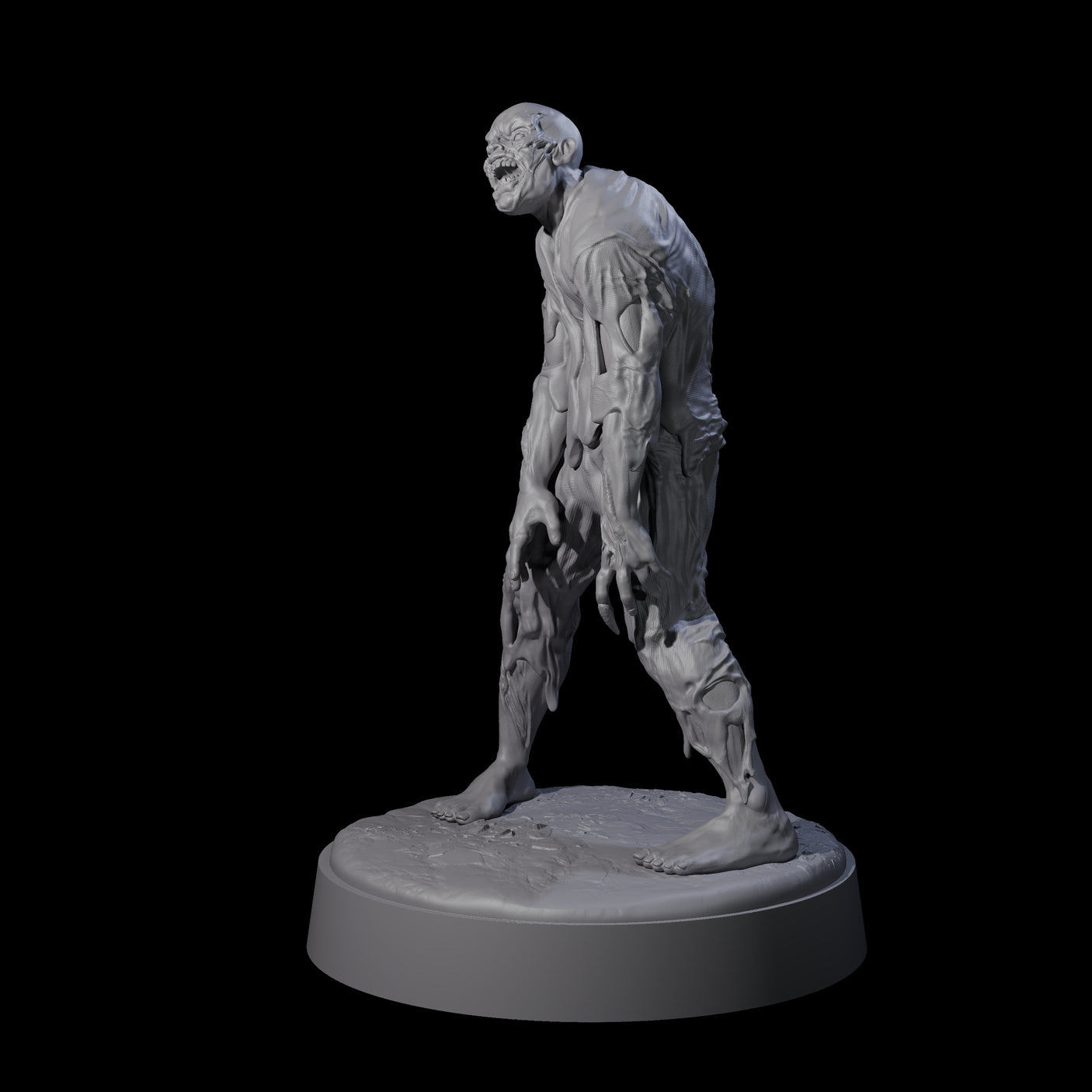 Restless Zombie E Miniature for Dungeons and Dragons, Pathfinder or other TTRPGs