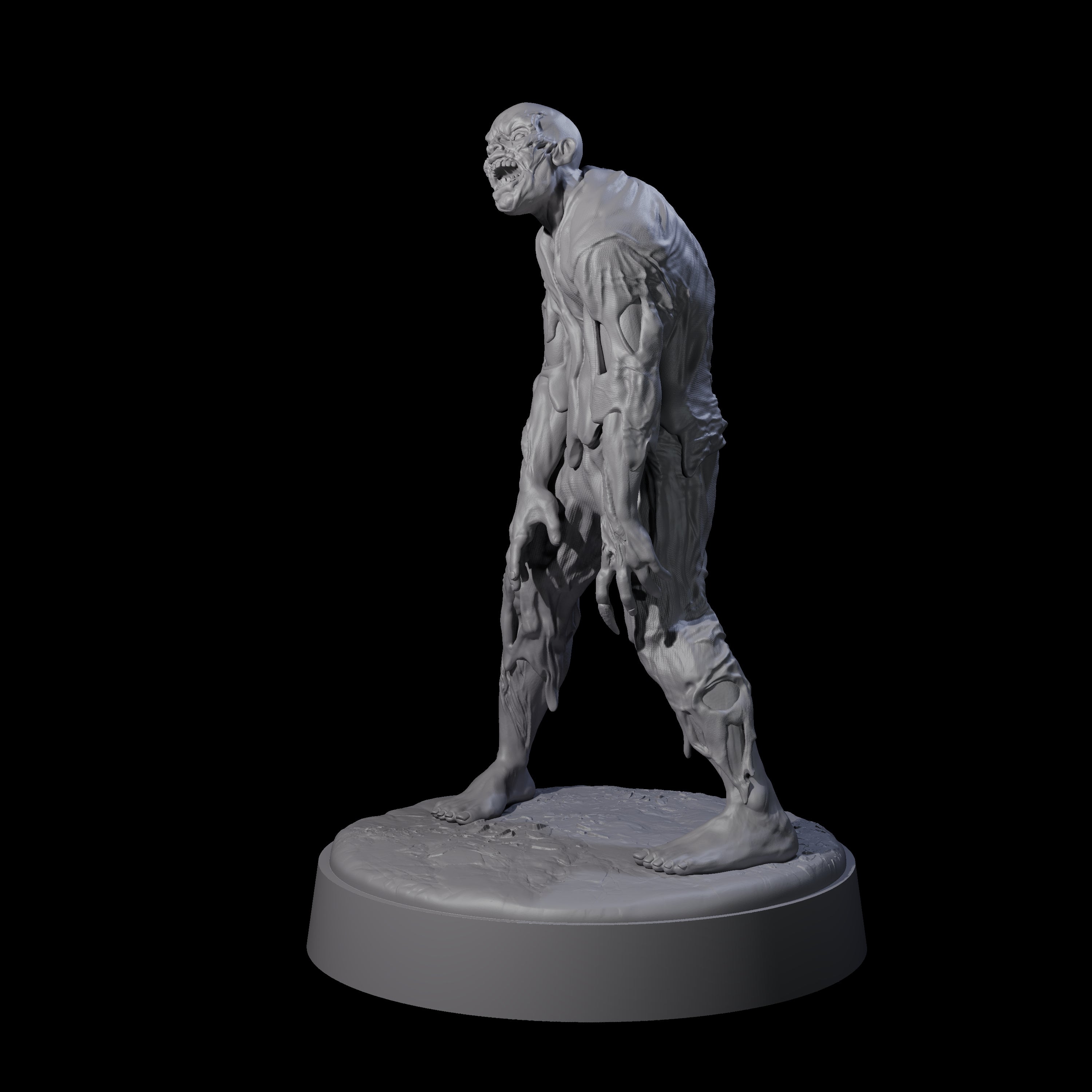 Restless Zombie E Miniature for Dungeons and Dragons, Pathfinder or other TTRPGs