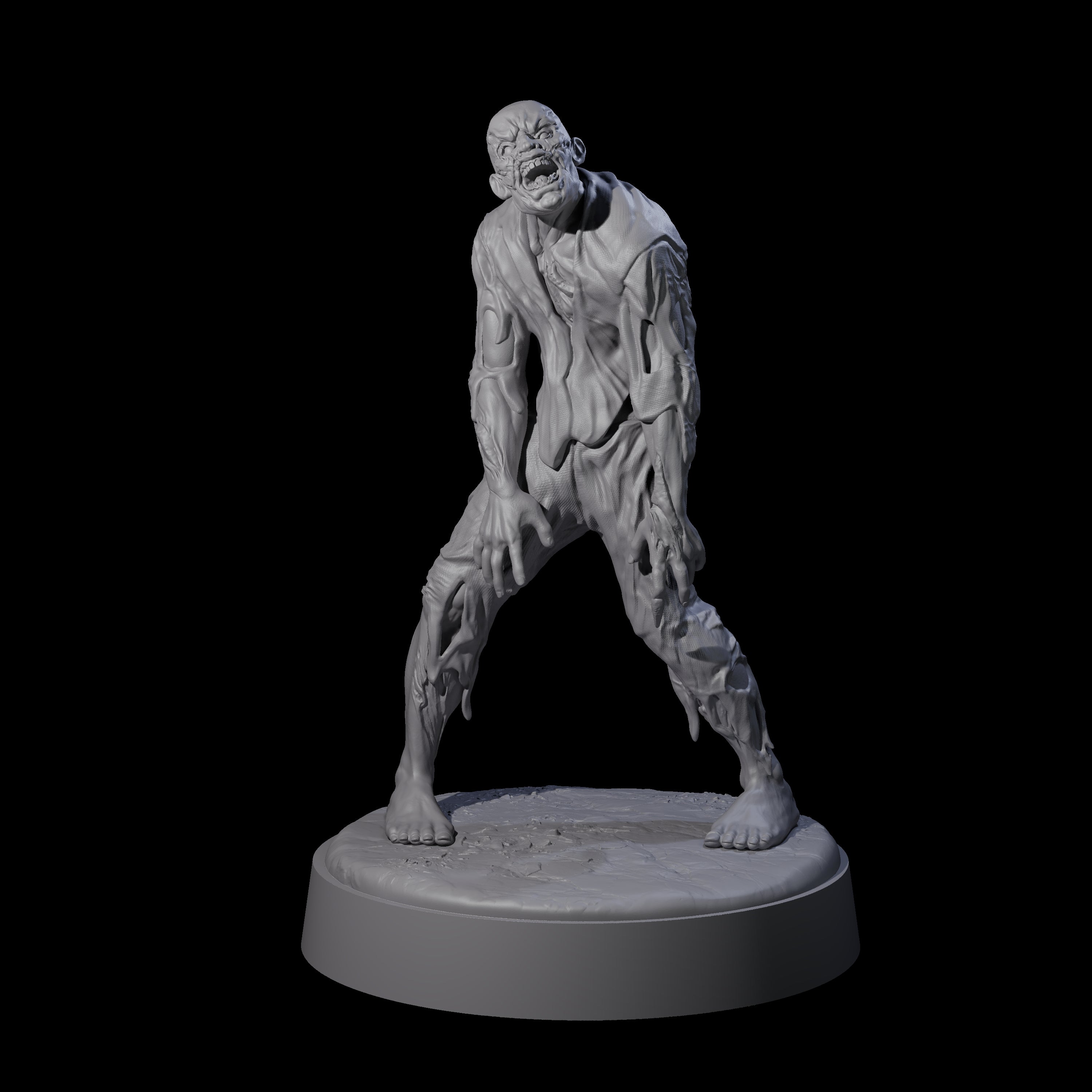 Restless Zombie E Miniature for Dungeons and Dragons, Pathfinder or other TTRPGs