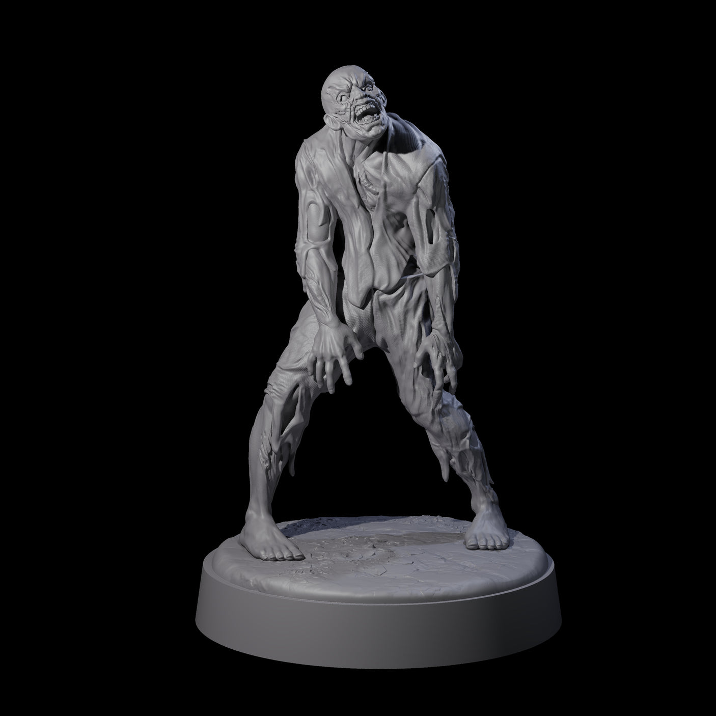 Restless Zombie E Miniature for Dungeons and Dragons, Pathfinder or other TTRPGs