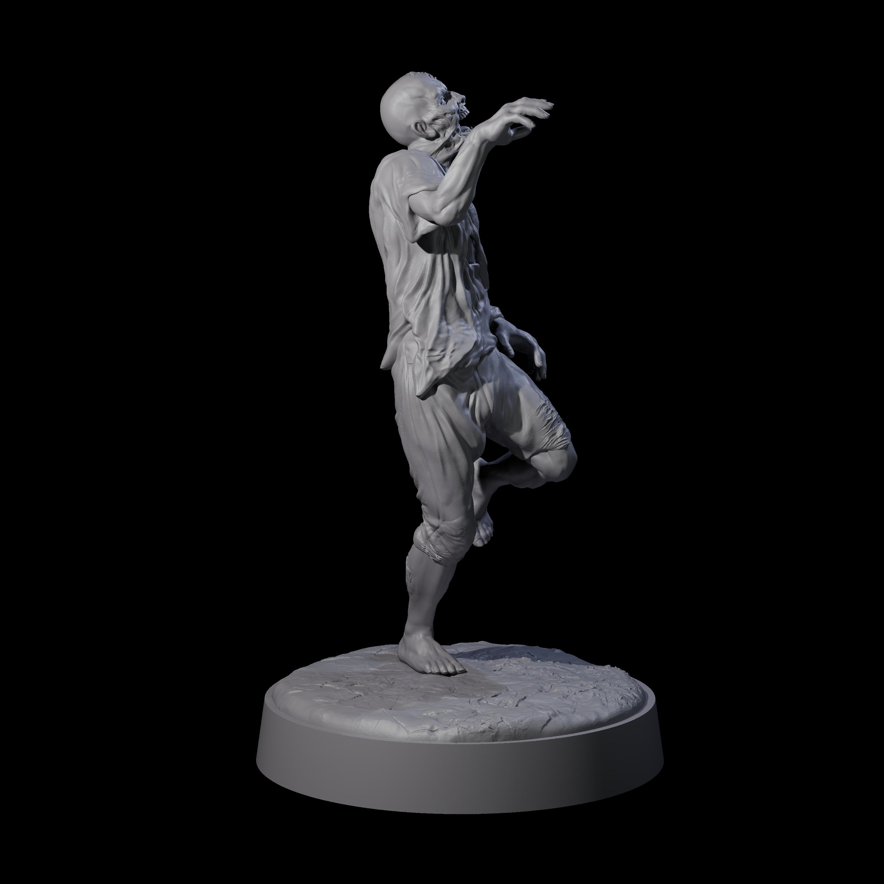 Restless Zombie F Miniature for Dungeons and Dragons, Pathfinder or other TTRPGs