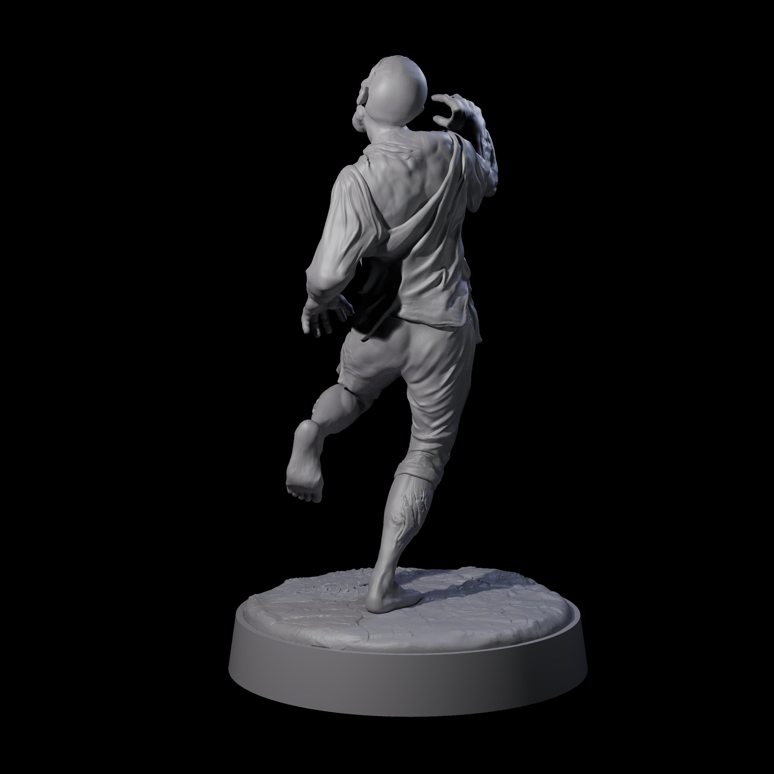 Restless Zombie F Miniature for Dungeons and Dragons, Pathfinder or other TTRPGs