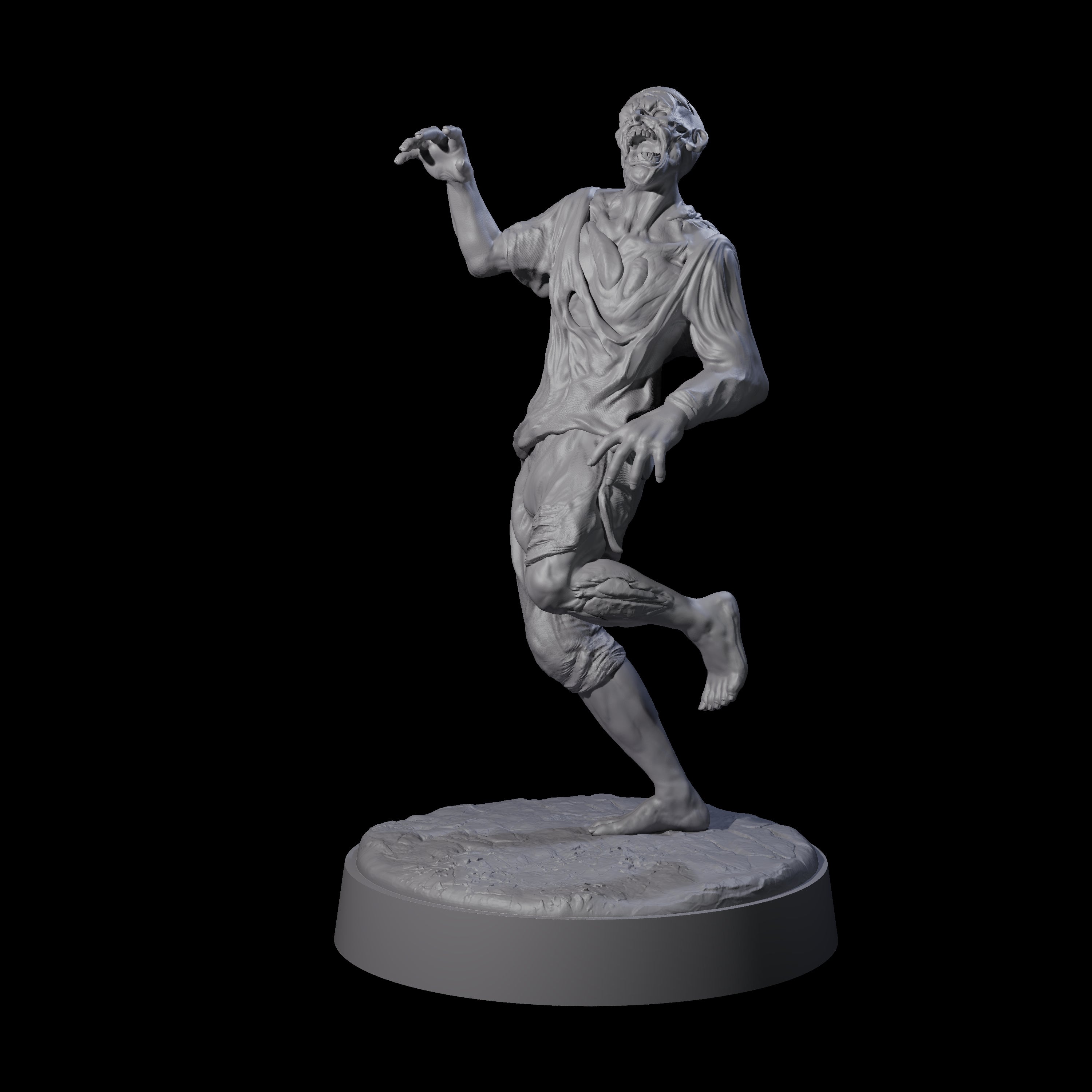 Restless Zombie F Miniature for Dungeons and Dragons, Pathfinder or other TTRPGs