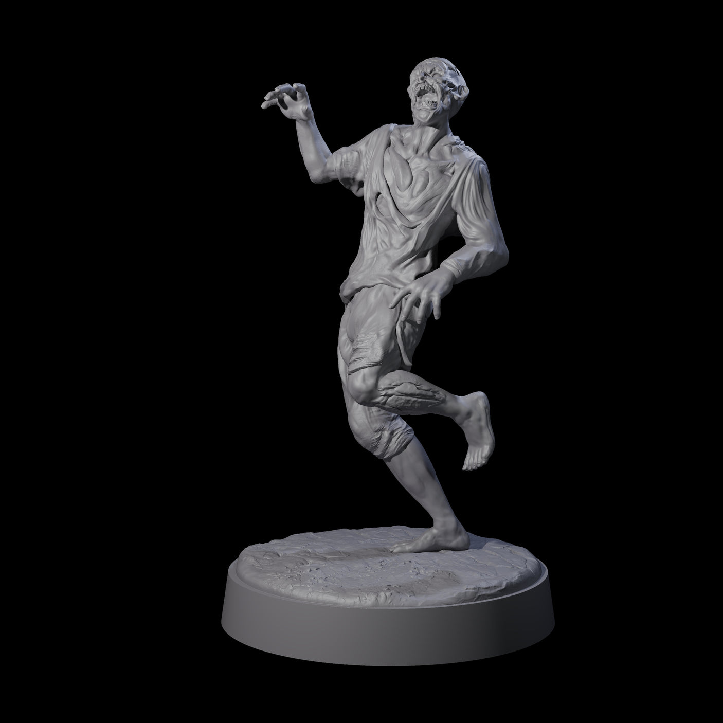 Restless Zombie F Miniature for Dungeons and Dragons, Pathfinder or other TTRPGs