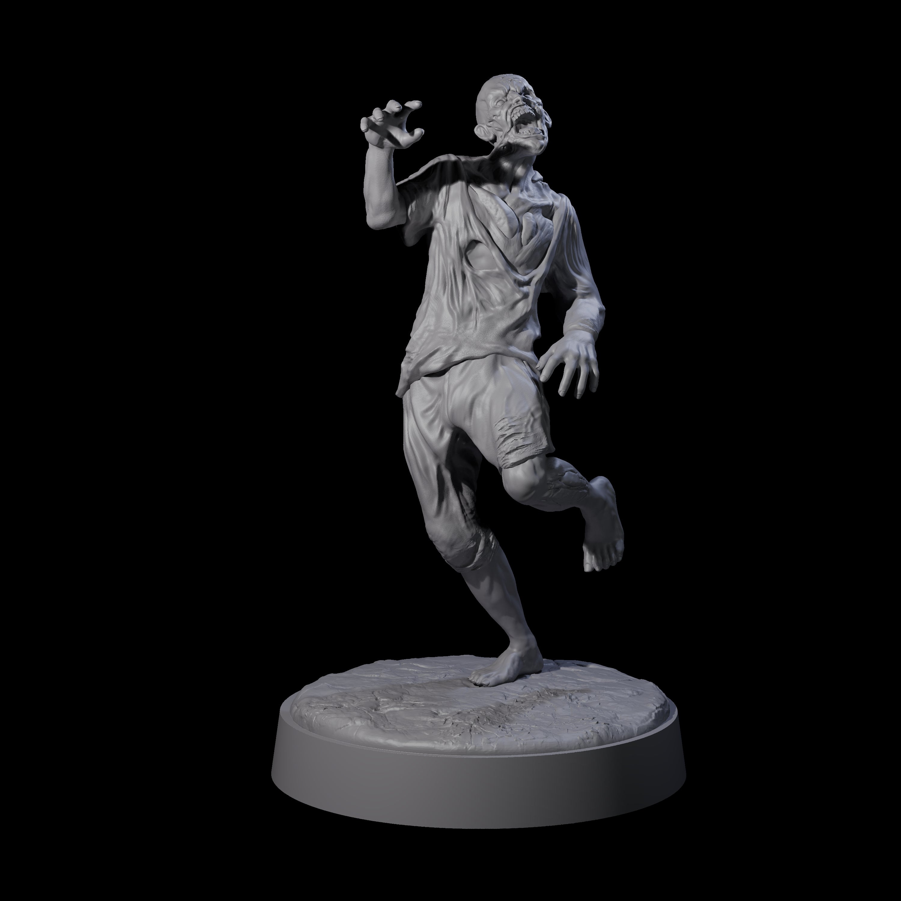 Restless Zombie F Miniature for Dungeons and Dragons, Pathfinder or other TTRPGs