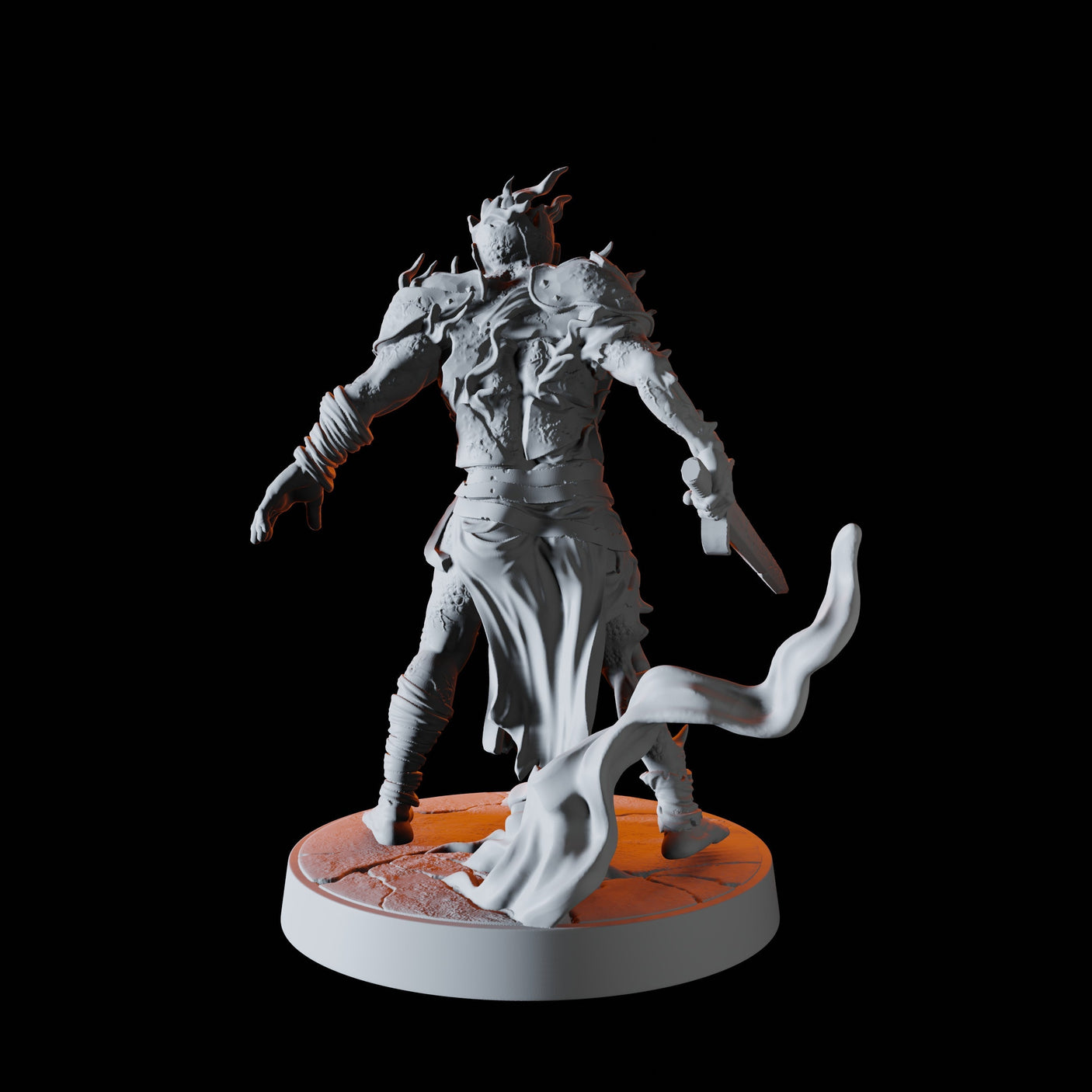 Revenant B Miniature for Dungeons and Dragons, Pathfinder or other TTRPGs