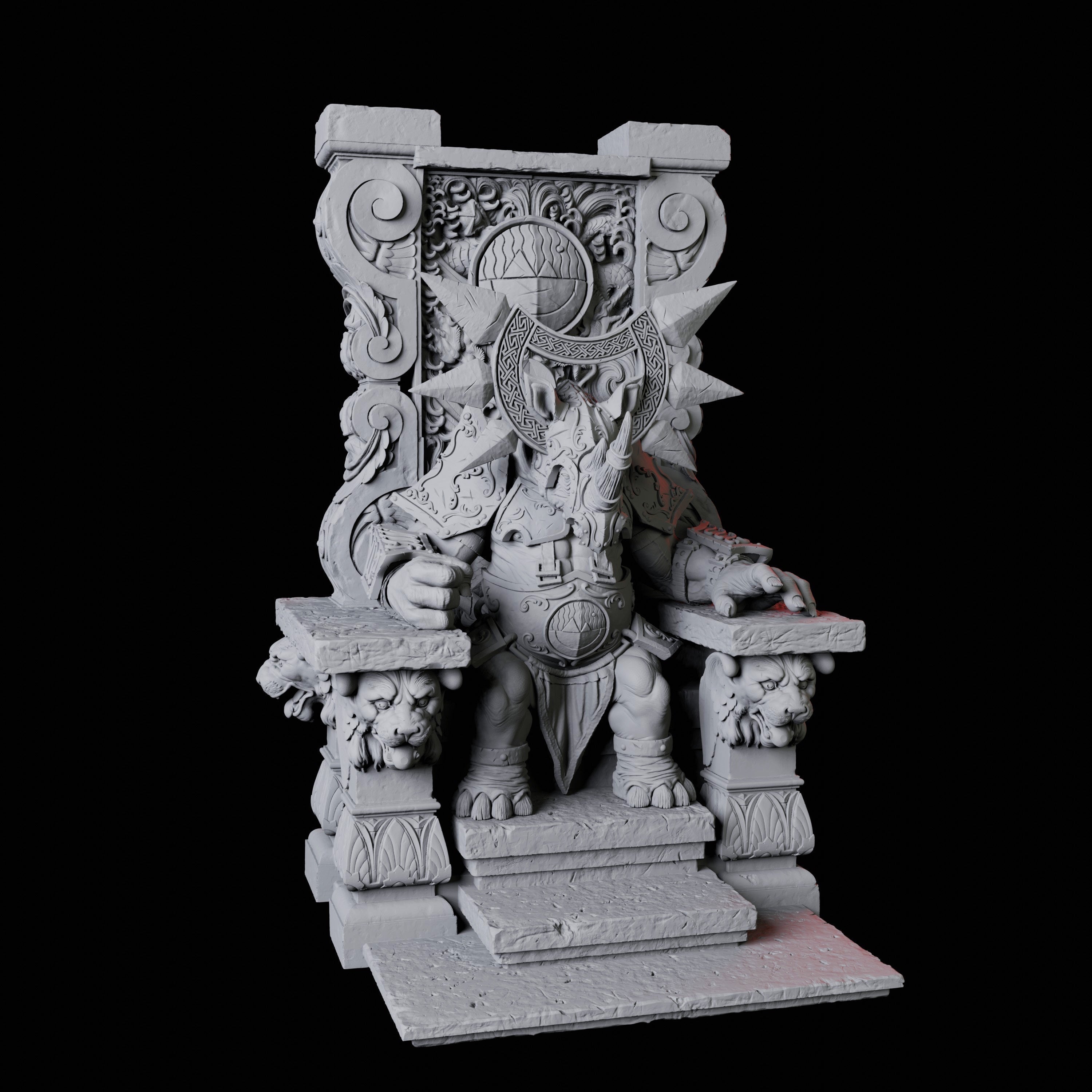 Rhino Folk King Miniature for Dungeons and Dragons