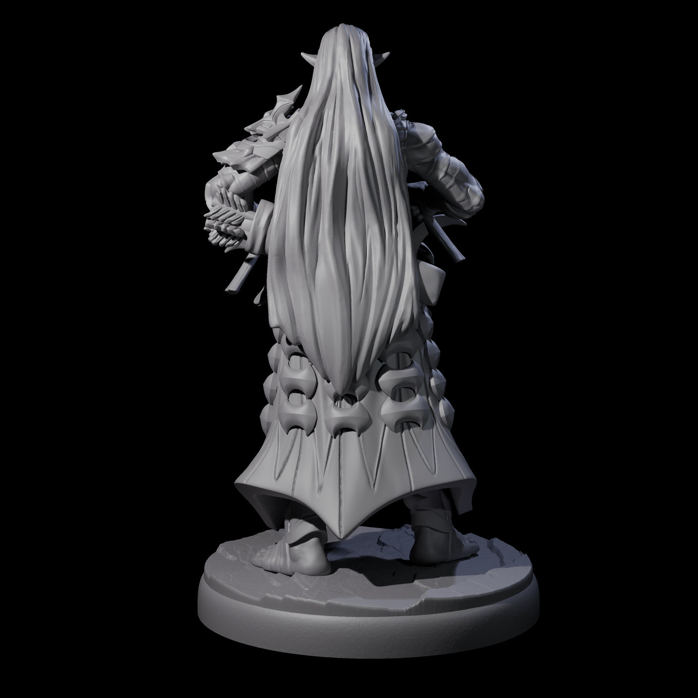 Rhythmic Dark Elf Drummer A Miniature for Dungeons and Dragons, Pathfinder or other TTRPGs