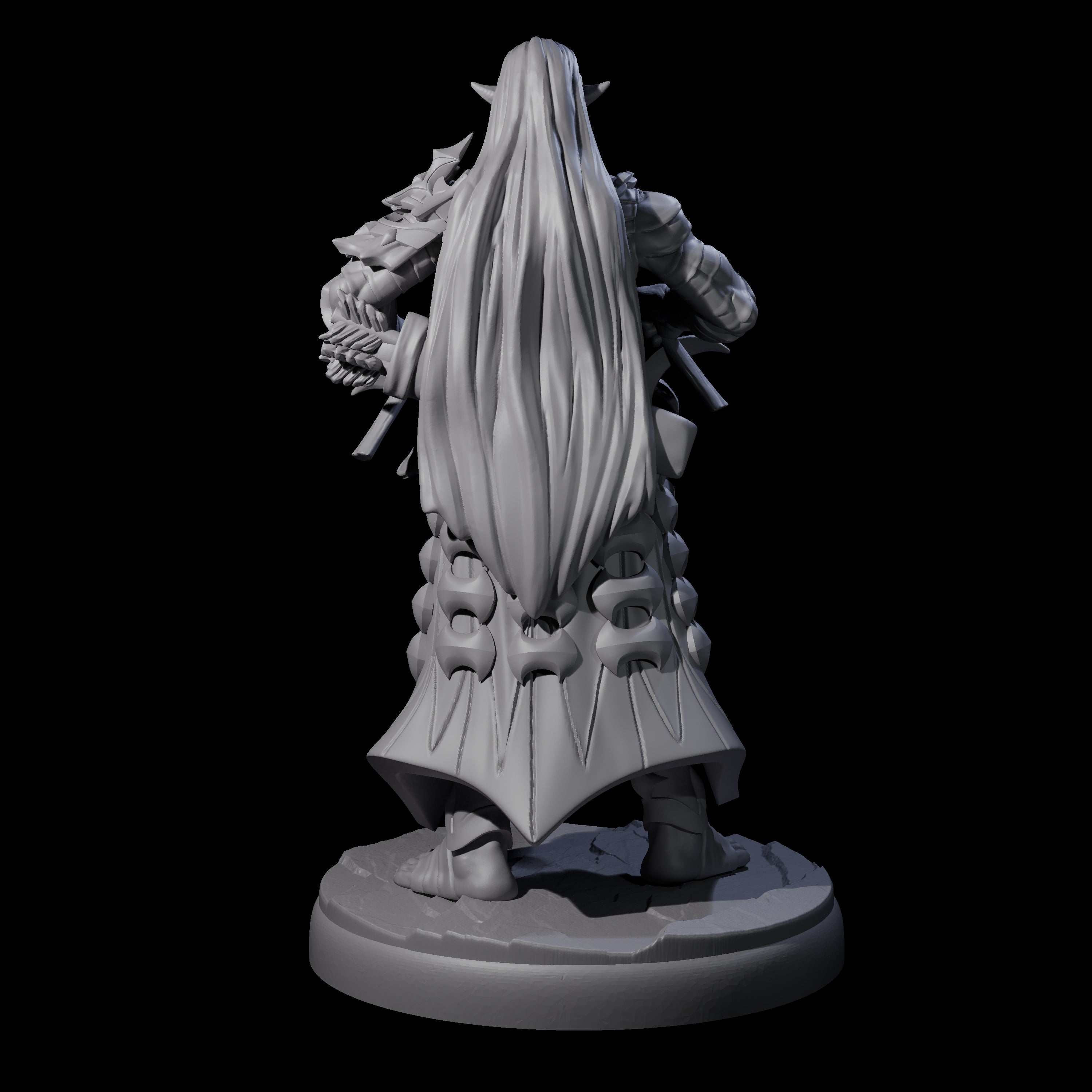 Rhythmic Dark Elf Drummer A Miniature for Dungeons and Dragons, Pathfinder or other TTRPGs