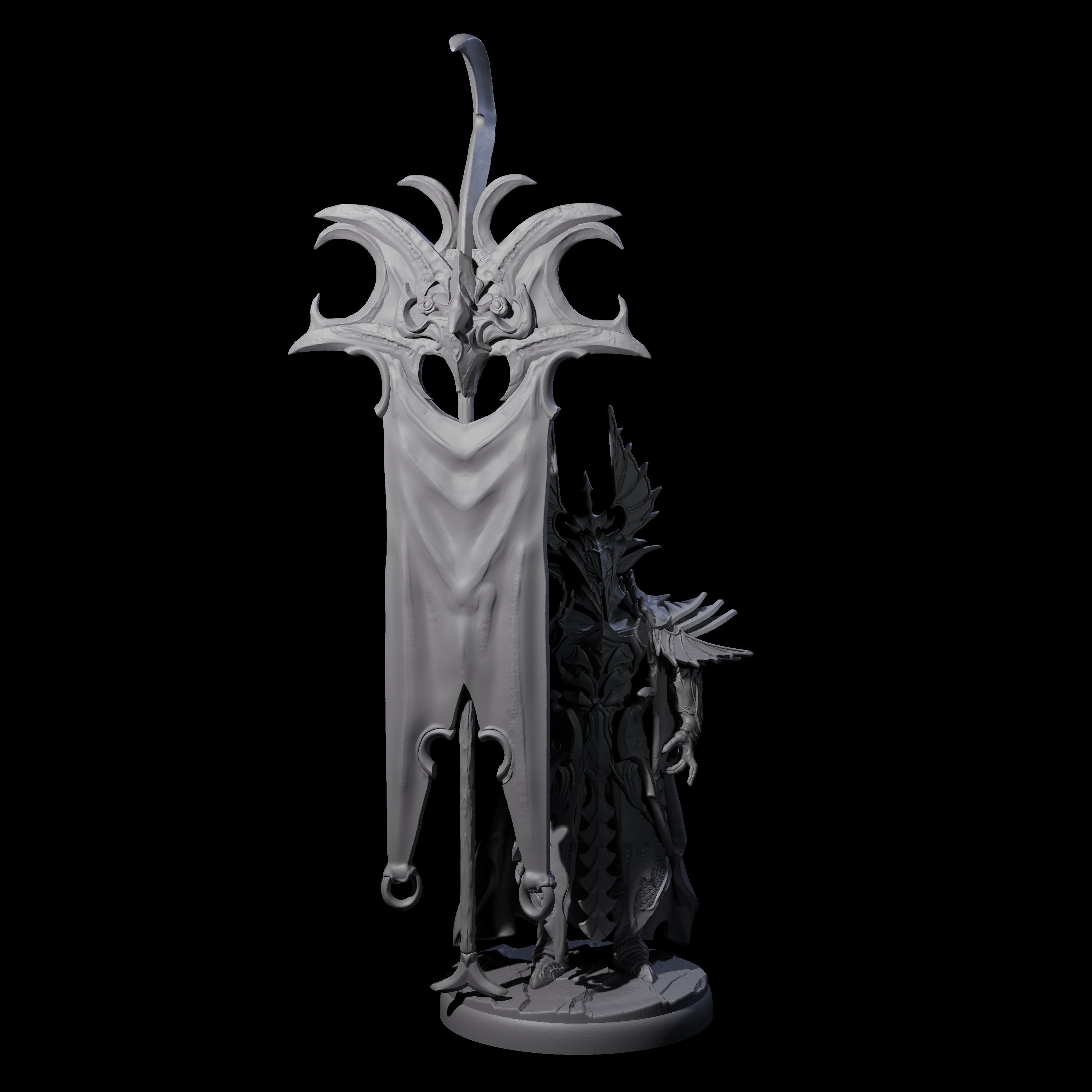 Righteous Banner Guard Miniature for Dungeons and Dragons, Pathfinder or other TTRPGs