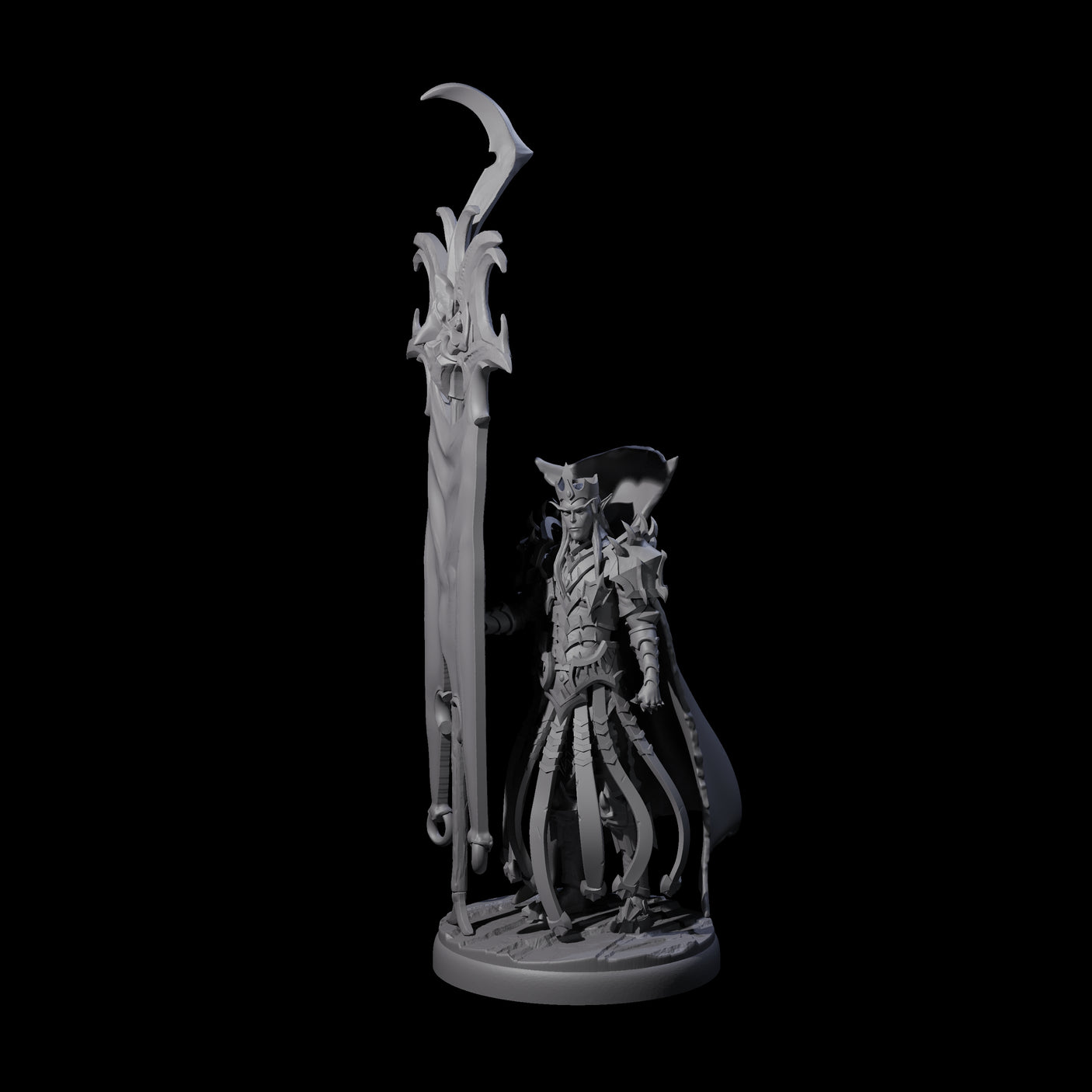 Righteous Banner Knight Miniature for Dungeons and Dragons, Pathfinder or other TTRPGs