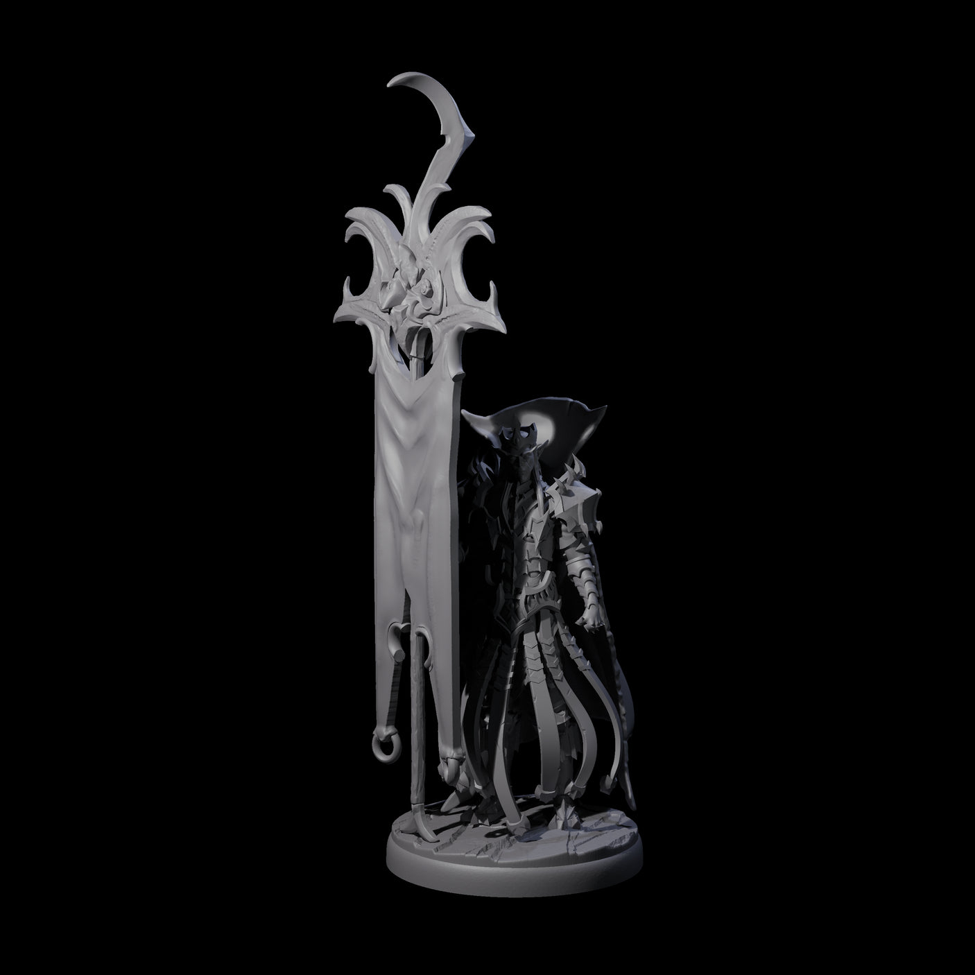Righteous Banner Knight Miniature for Dungeons and Dragons, Pathfinder or other TTRPGs