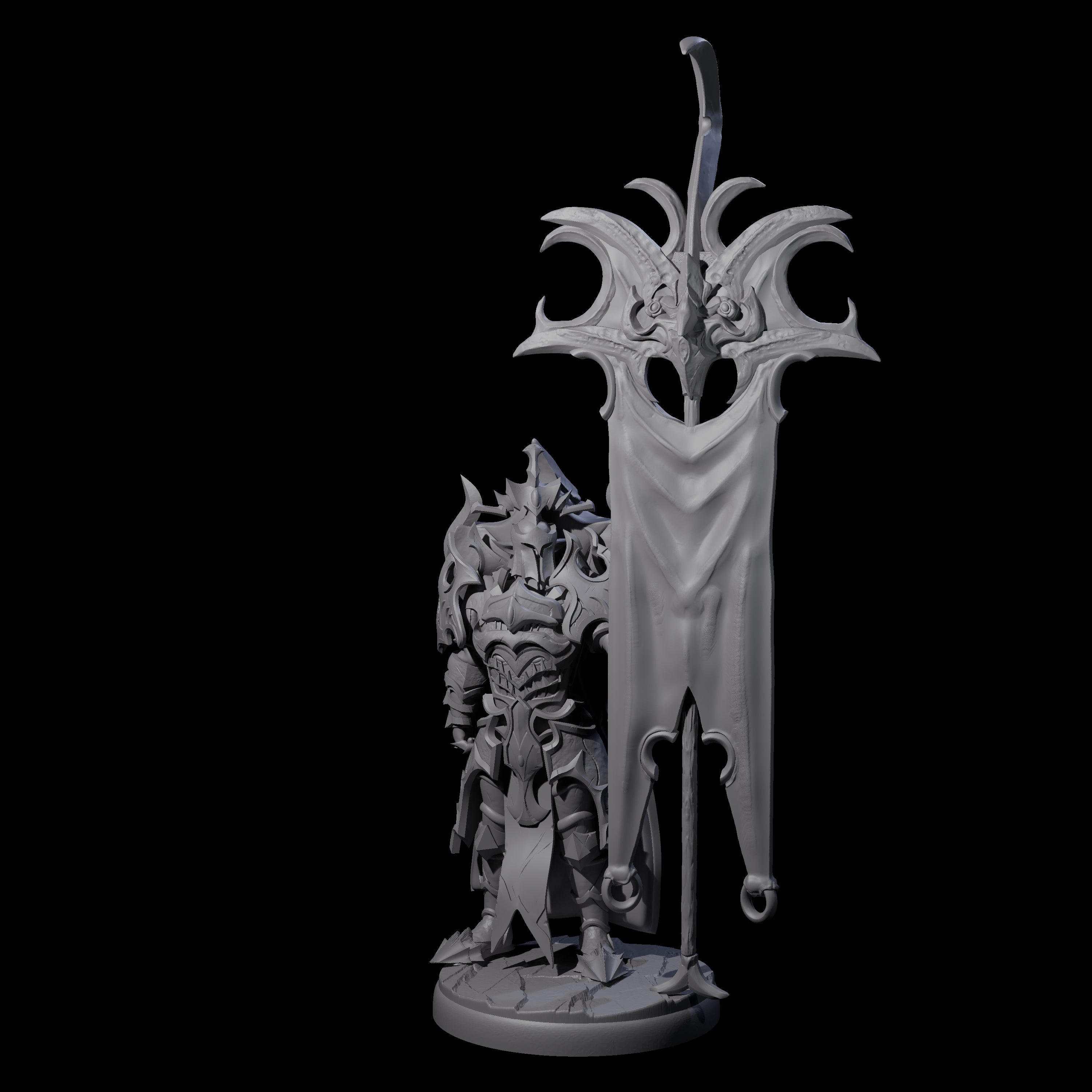 Righteous Banner Sentinel Miniature for Dungeons and Dragons, Pathfinder or other TTRPGs