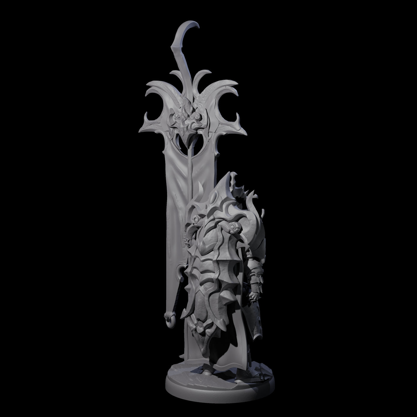 Righteous Banner Sentinel Miniature for Dungeons and Dragons, Pathfinder or other TTRPGs