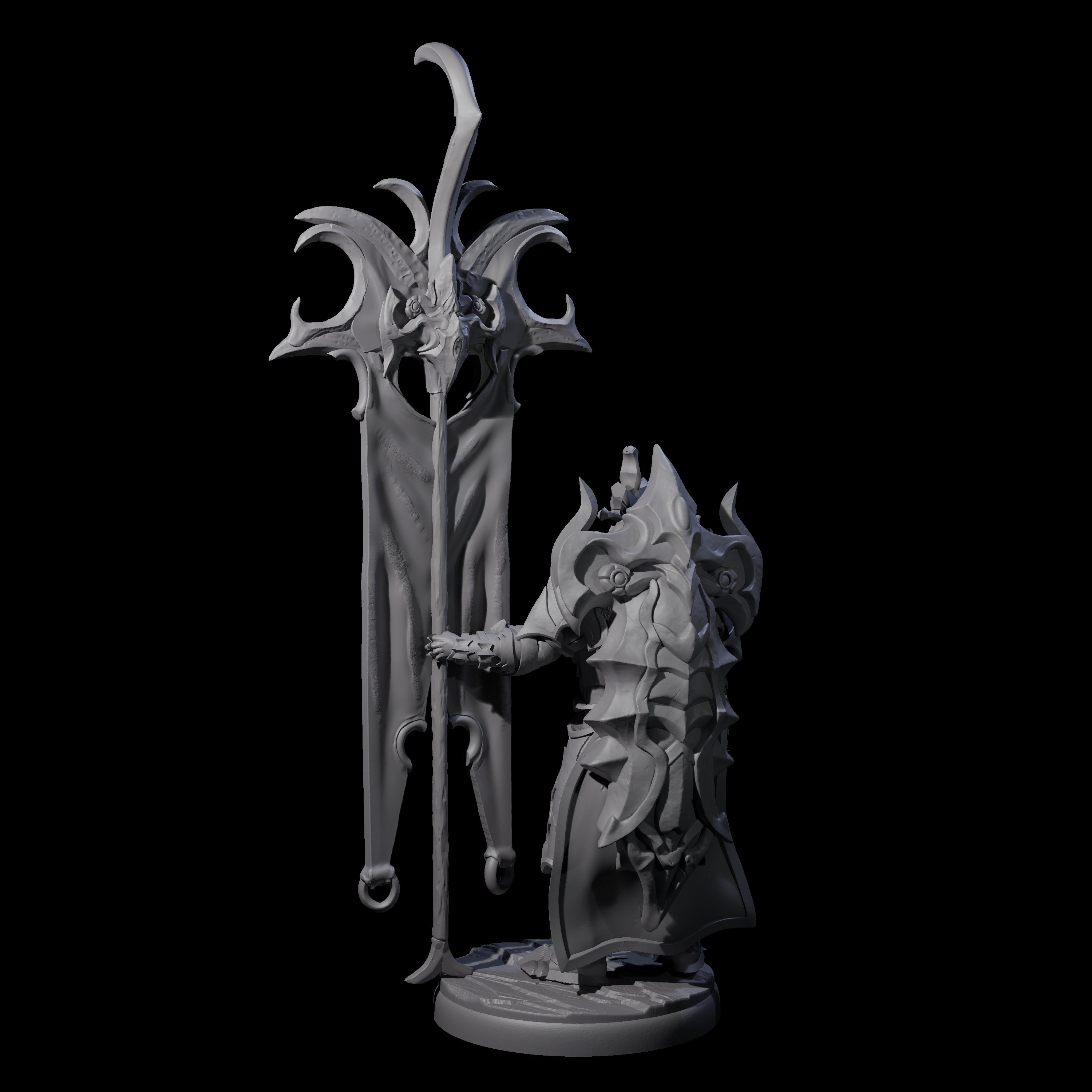 Righteous Banner Sentinel Miniature for Dungeons and Dragons, Pathfinder or other TTRPGs