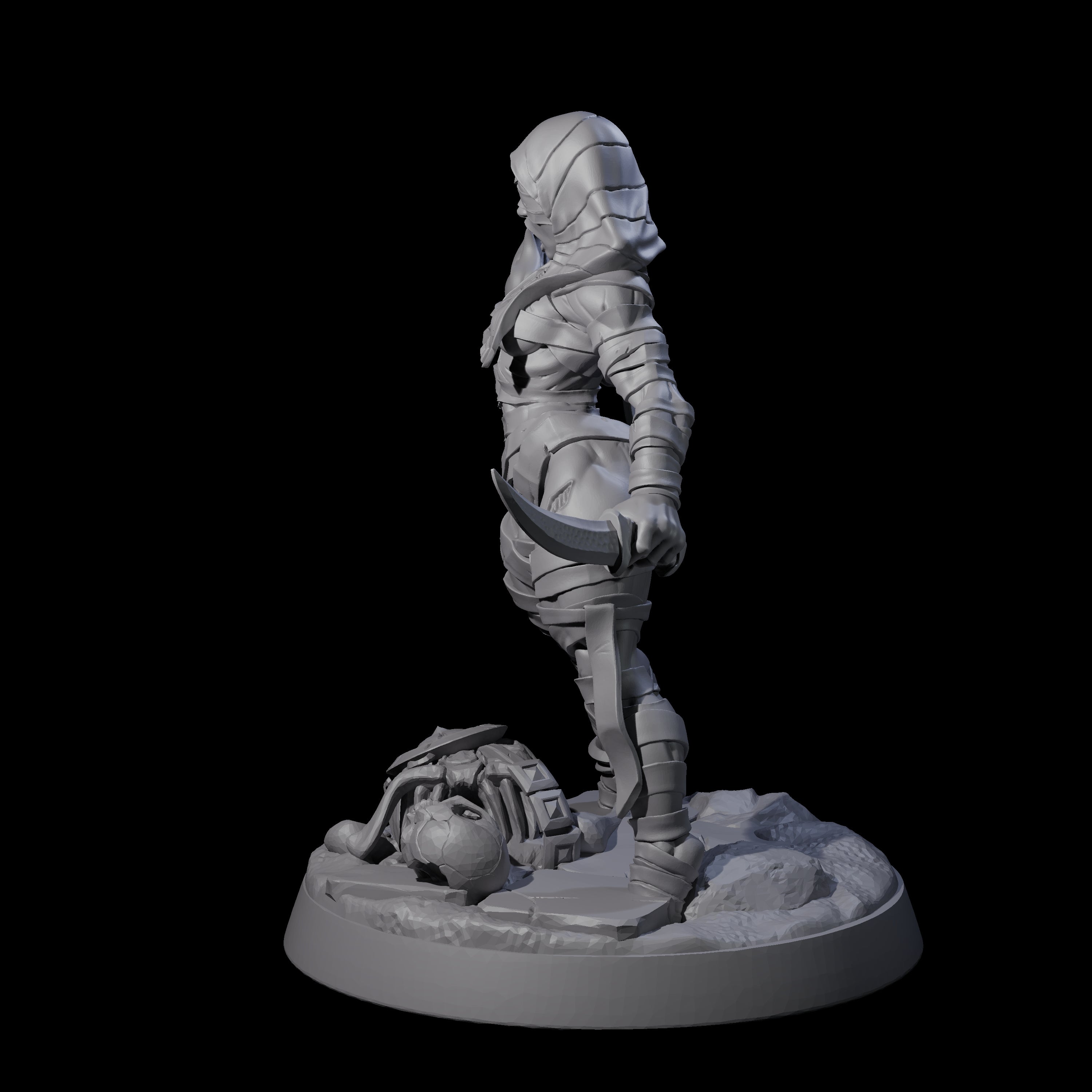 Righteous Mummy Sorcerer Miniature for Dungeons and Dragons, Pathfinder or other TTRPGs