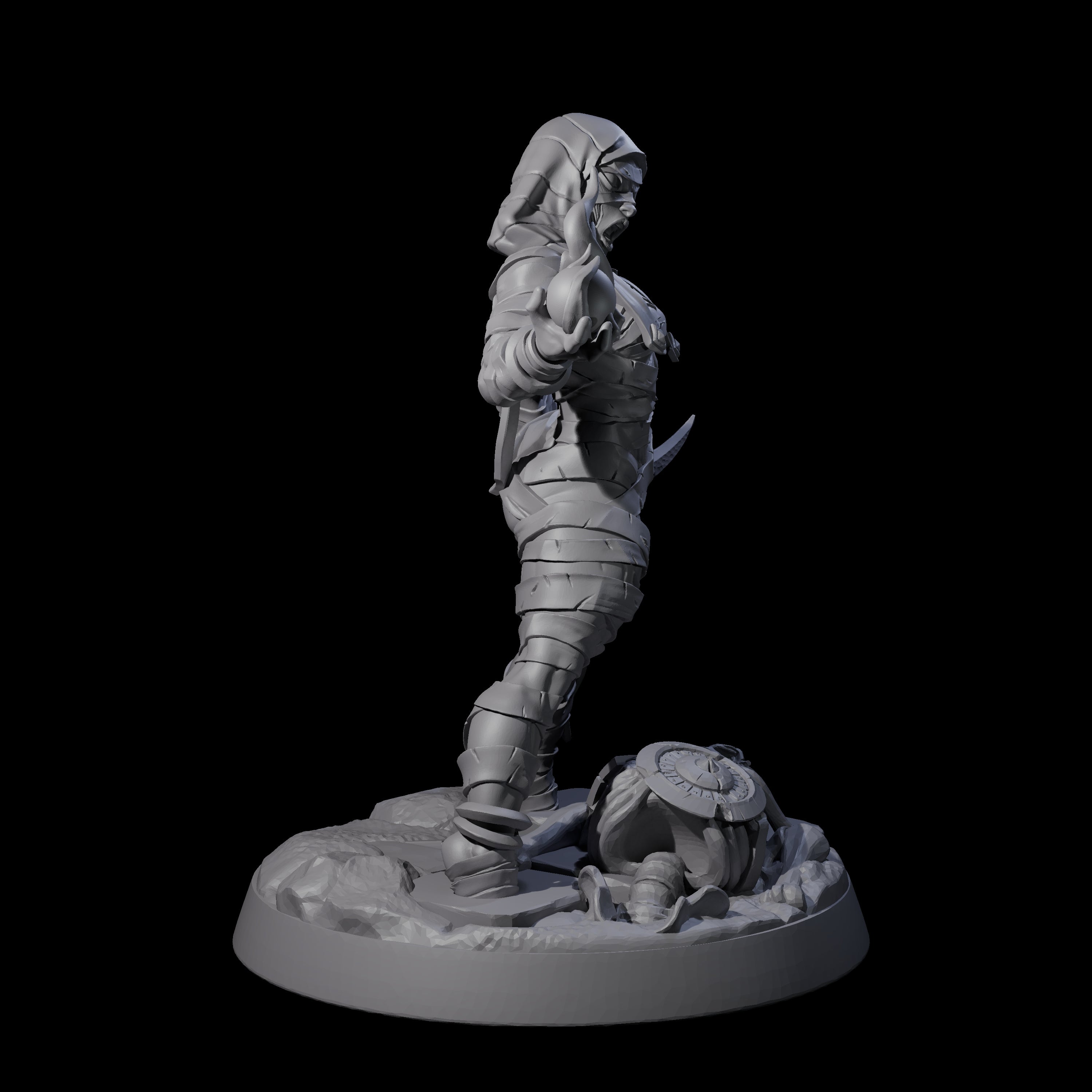 Righteous Mummy Sorcerer Miniature for Dungeons and Dragons, Pathfinder or other TTRPGs