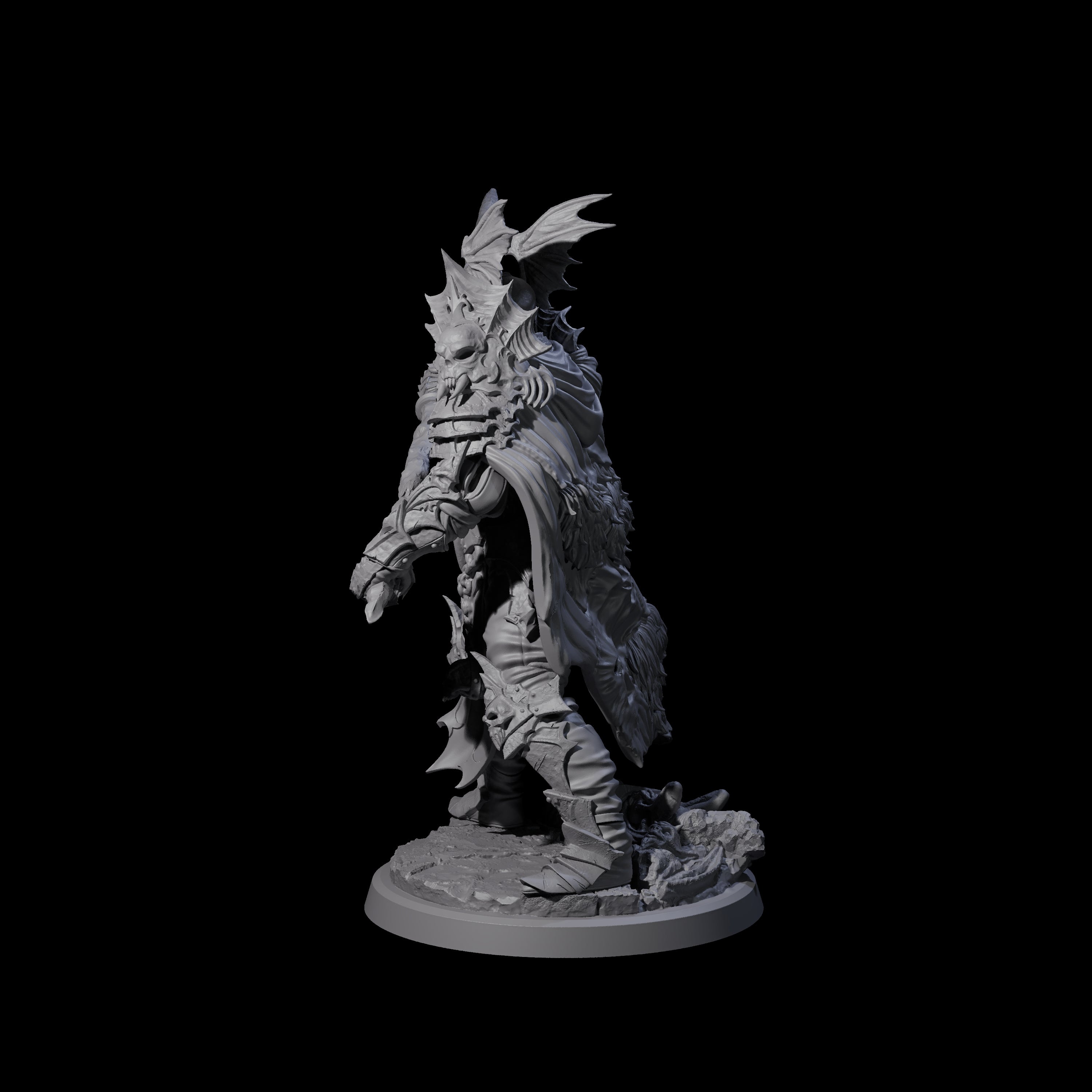 Risen Death Knight C Miniature for Dungeons and Dragons, Pathfinder or other TTRPGs