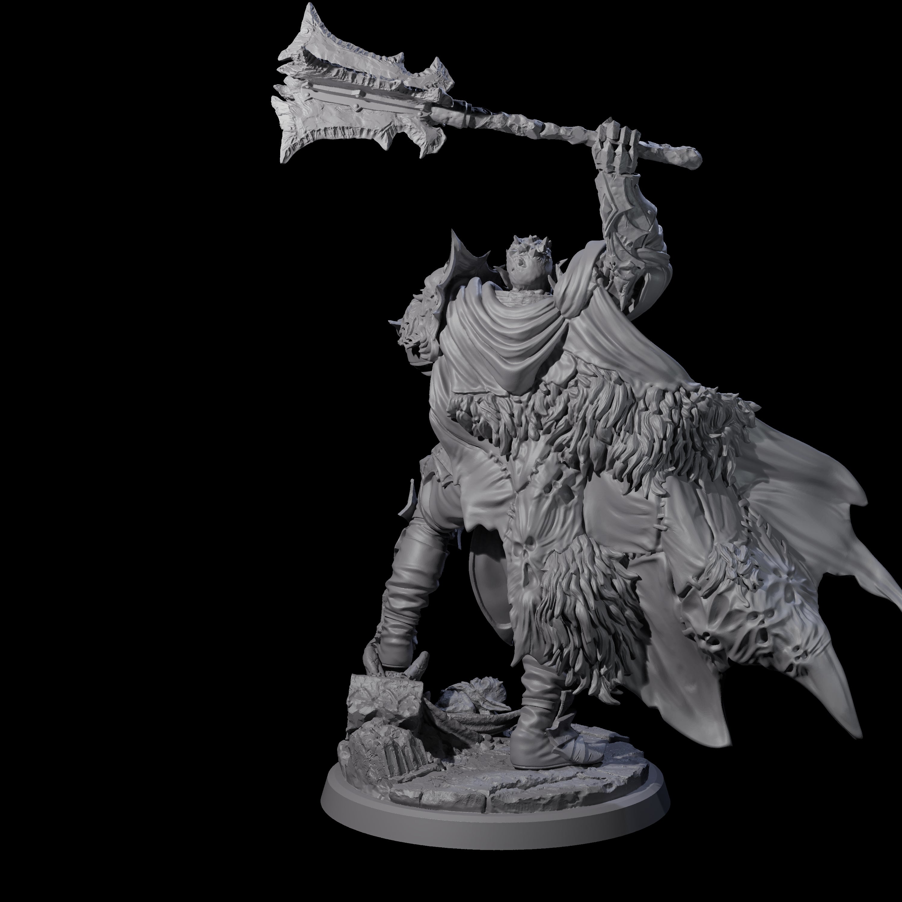 Risen Death Knight D Miniature for Dungeons and Dragons, Pathfinder or other TTRPGs