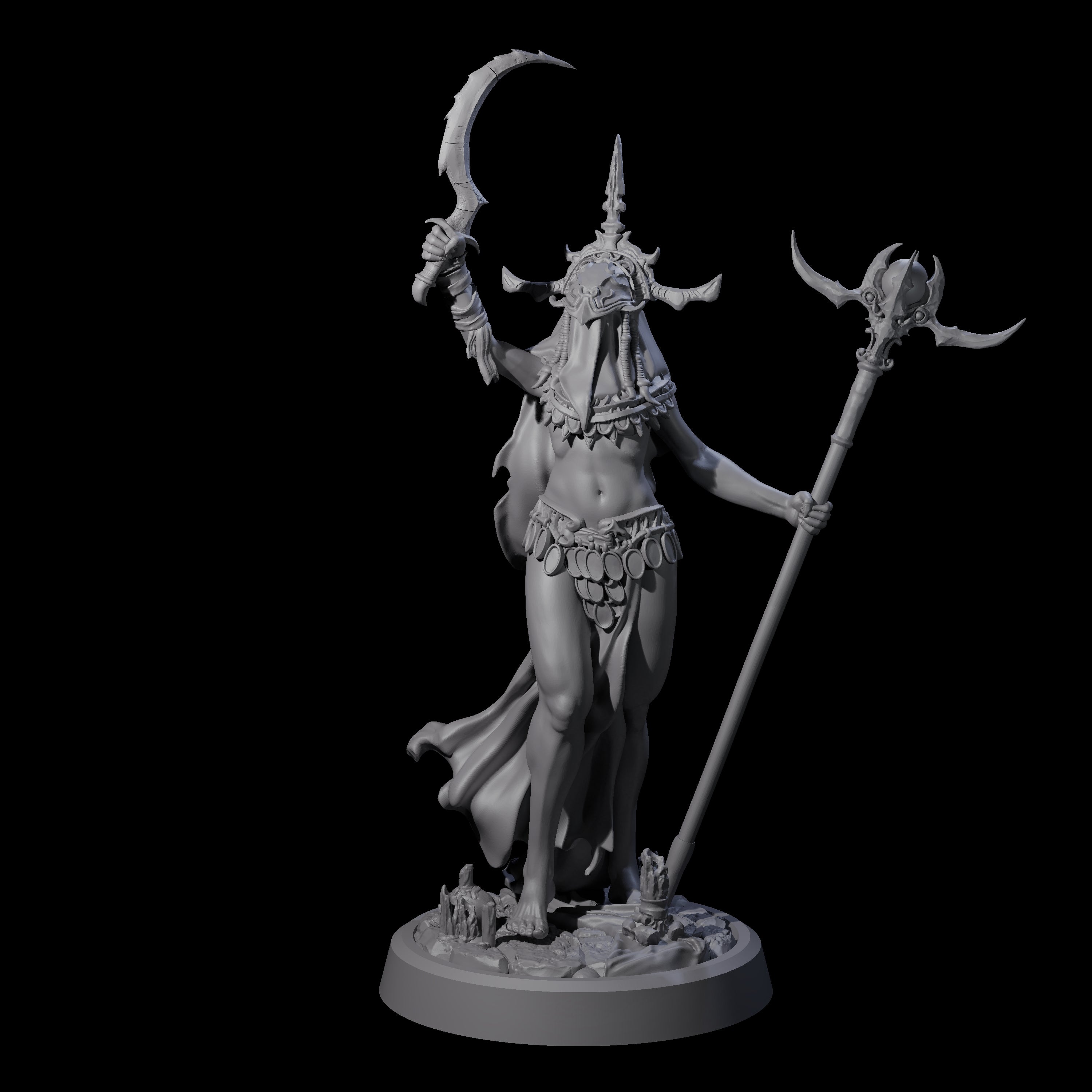 Ritualistic Cultist C Miniature for Dungeons and Dragons, Pathfinder or other TTRPGs