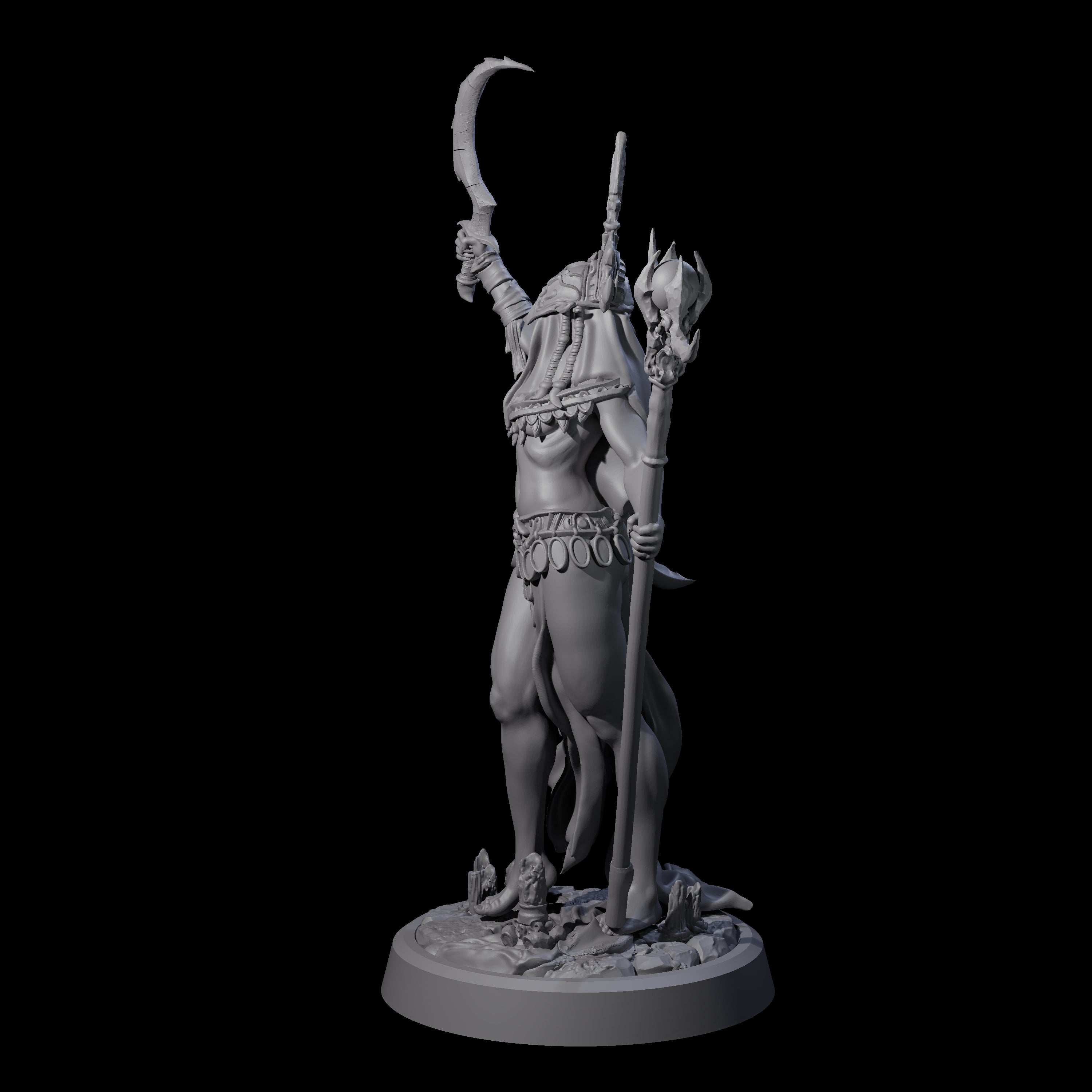 Ritualistic Cultist C Miniature for Dungeons and Dragons, Pathfinder or other TTRPGs