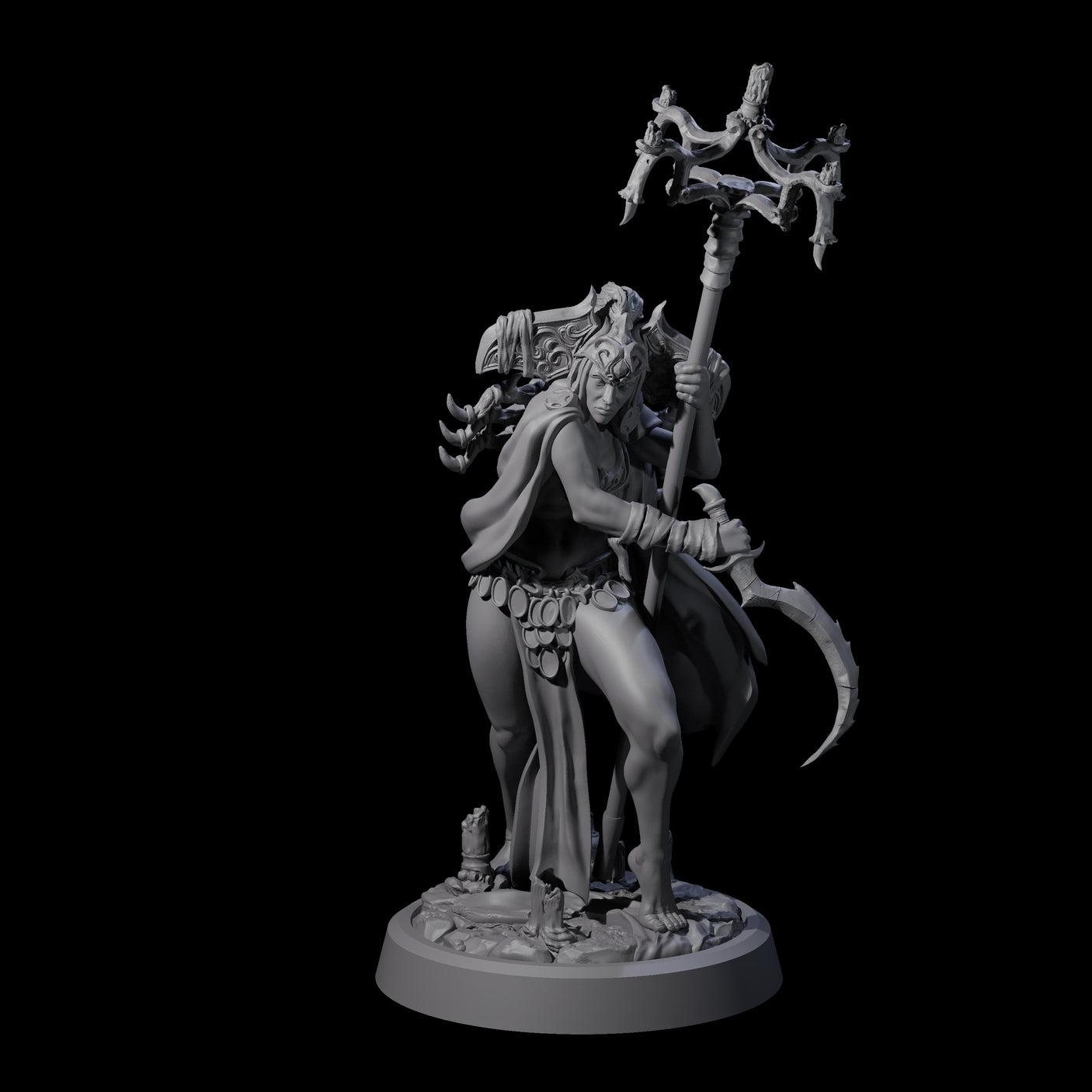 Ritualistic Cultist D Miniature for Dungeons and Dragons, Pathfinder or other TTRPGs
