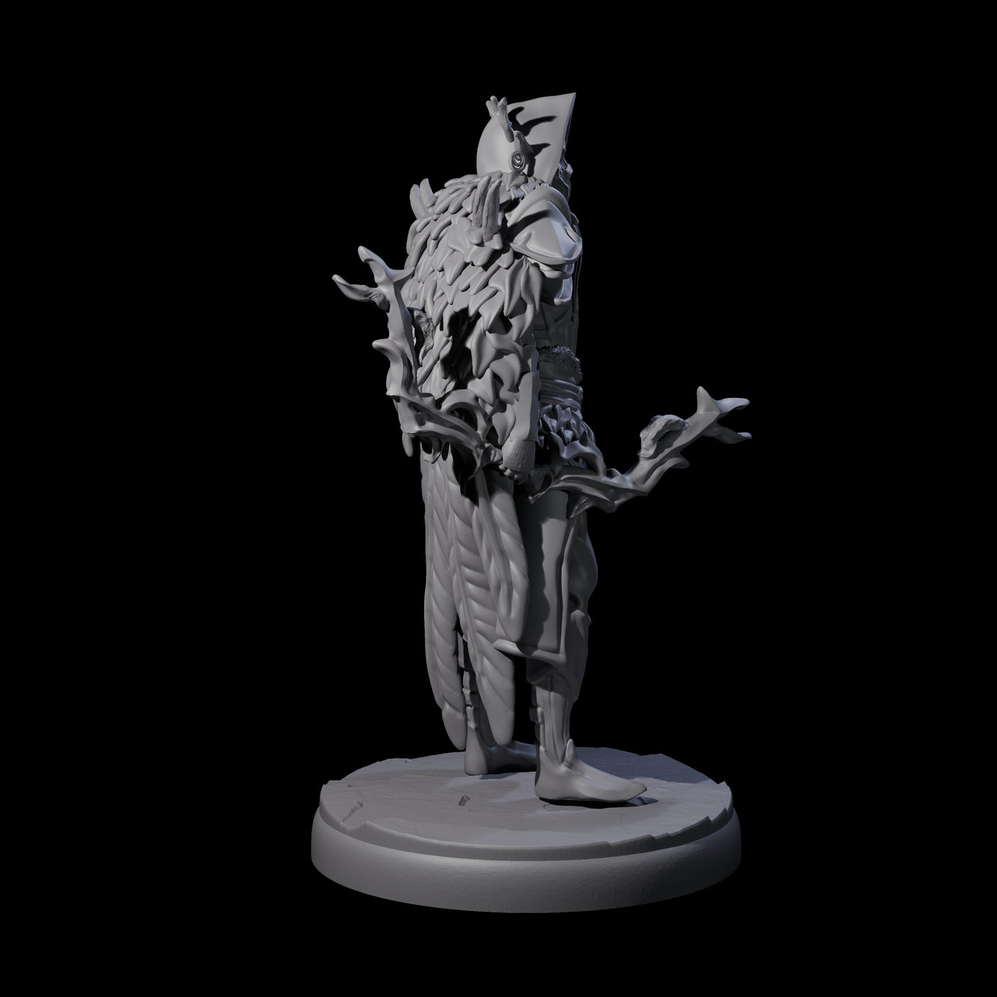 Roaming Dark Elf Ranger A Miniature for Dungeons and Dragons, Pathfinder or other TTRPGs