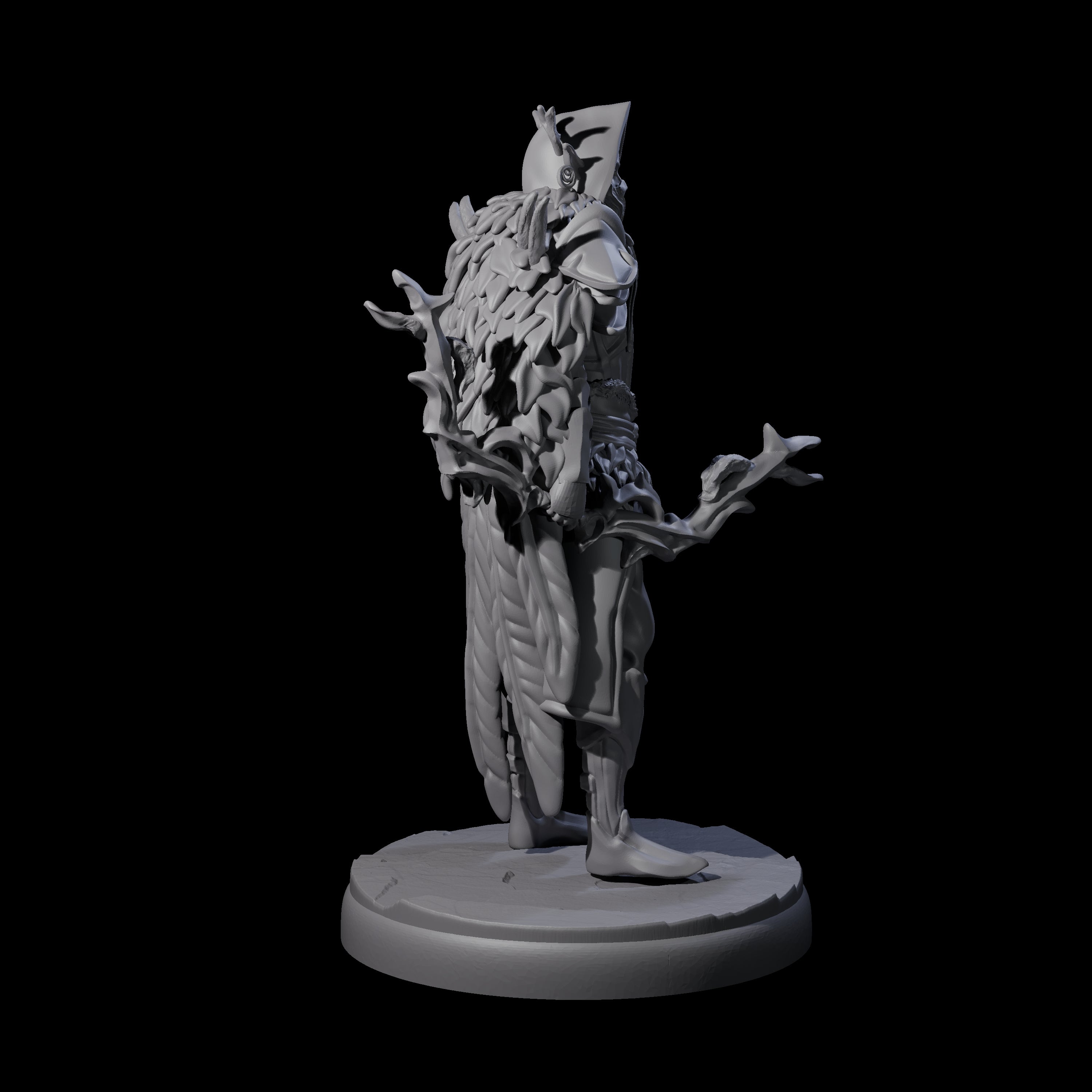 Roaming Dark Elf Ranger A Miniature for Dungeons and Dragons, Pathfinder or other TTRPGs