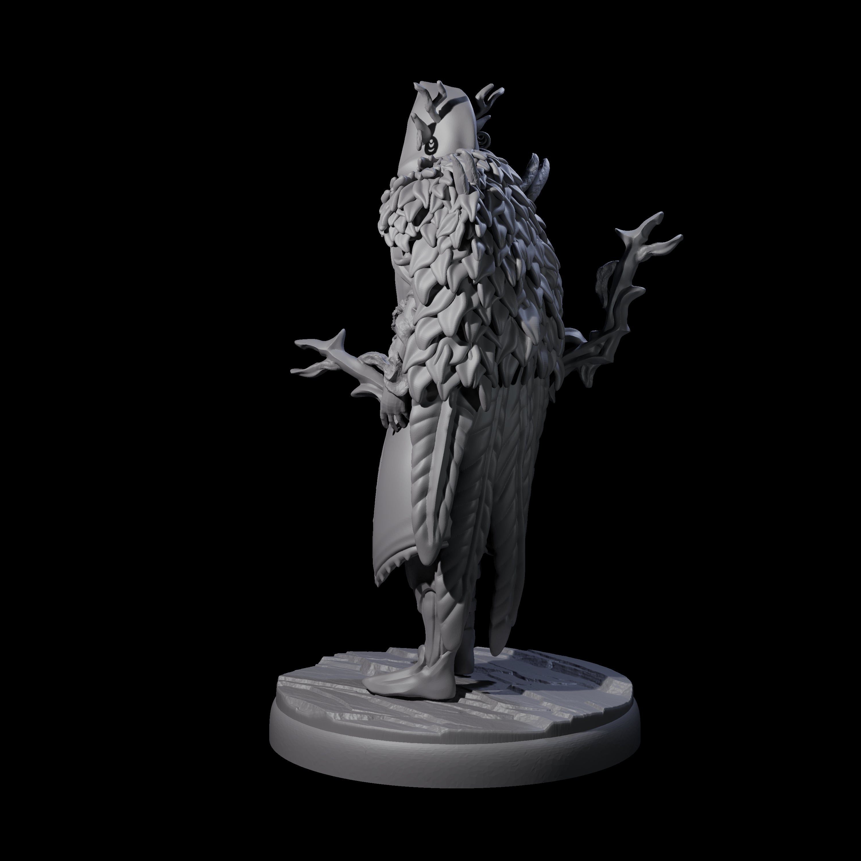 Roaming Dark Elf Ranger A Miniature for Dungeons and Dragons, Pathfinder or other TTRPGs